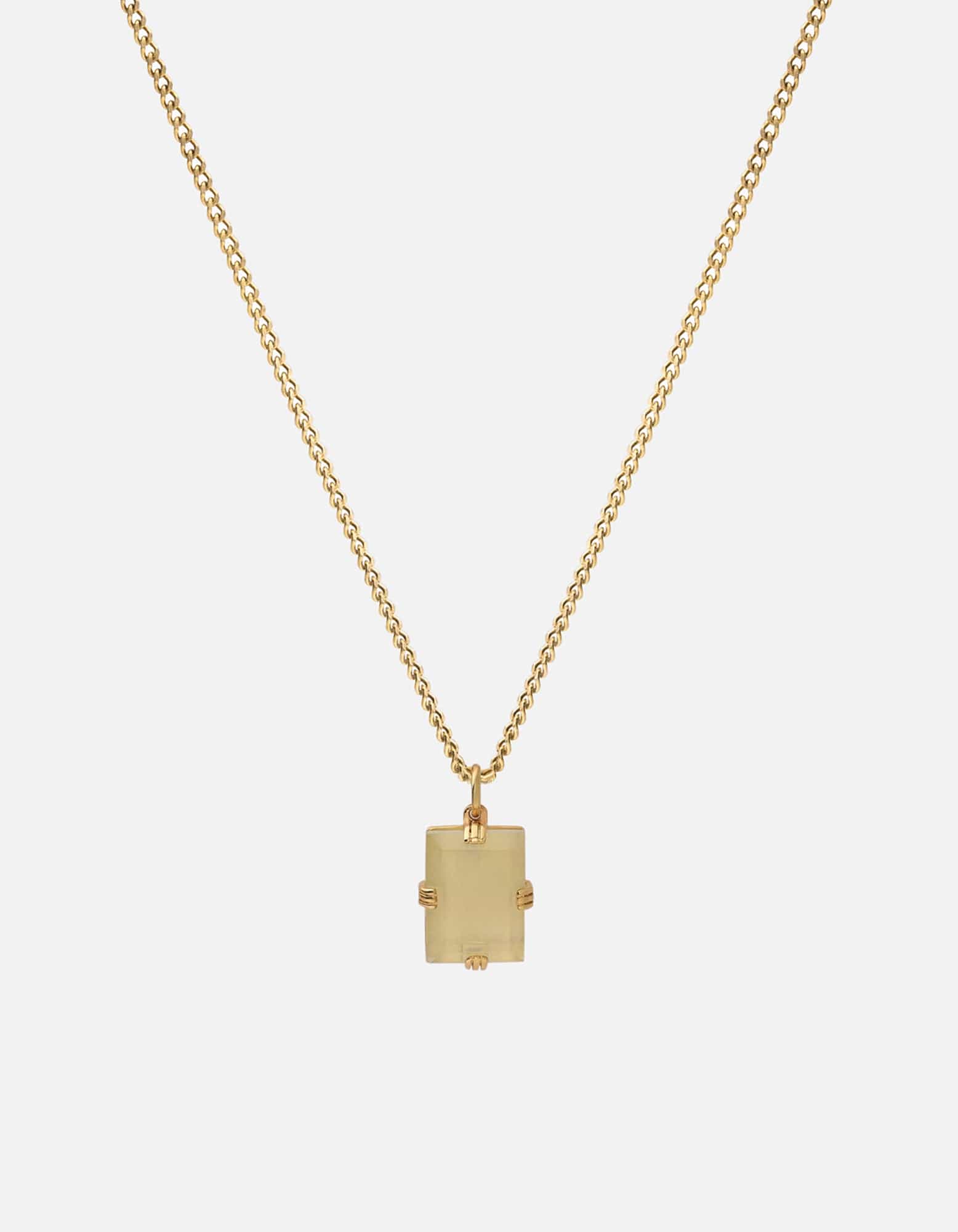 Lennox Quartz Necklace - 18K Gold Vermeil Pendant for Women | Elegant Jewelry Gift for Birthday, Anniversary & Special Occasions