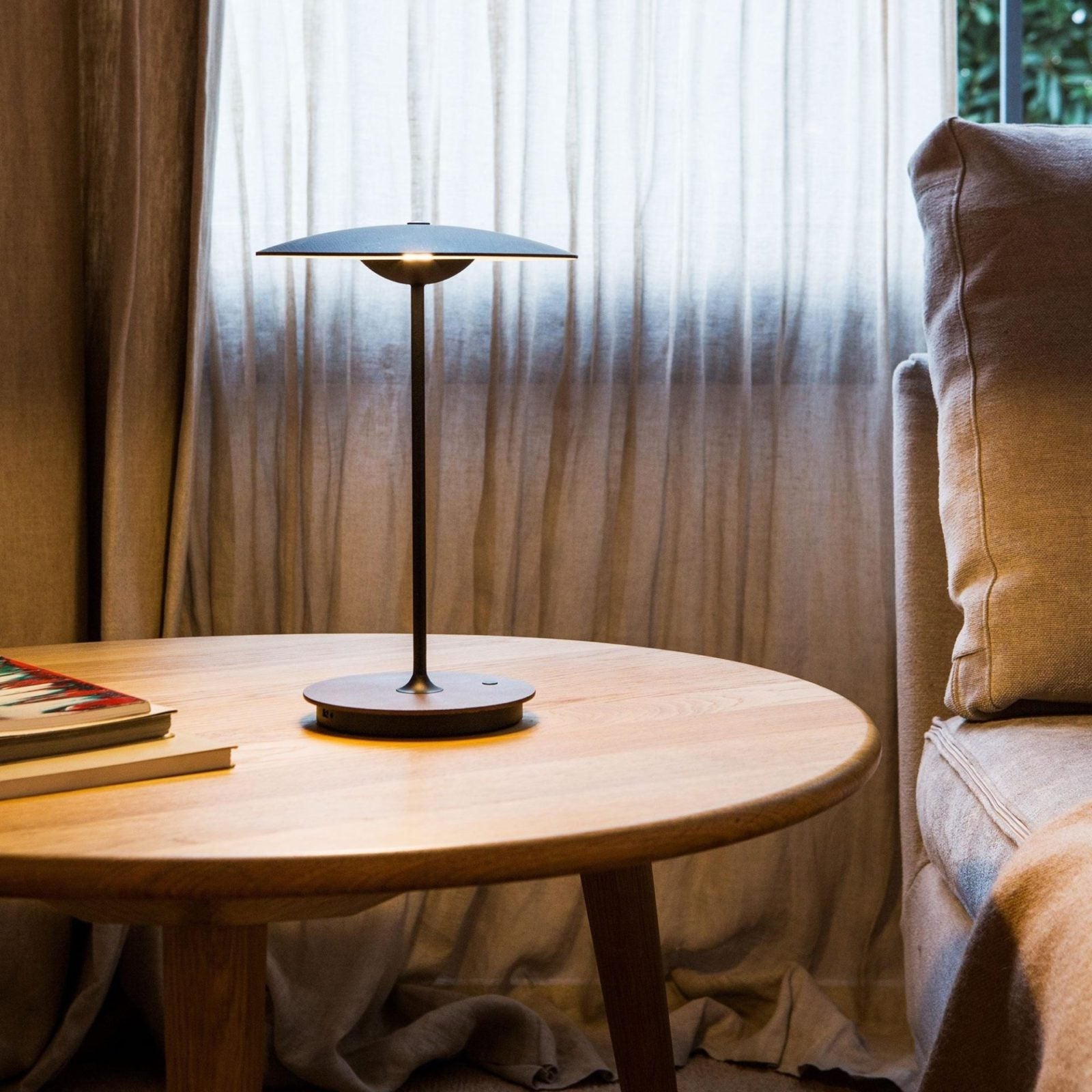 Ginger Table Lamp - Modern LED Night Light for Bedroom, Living Room, and Office - Warm White Light for Relaxation and Ambience