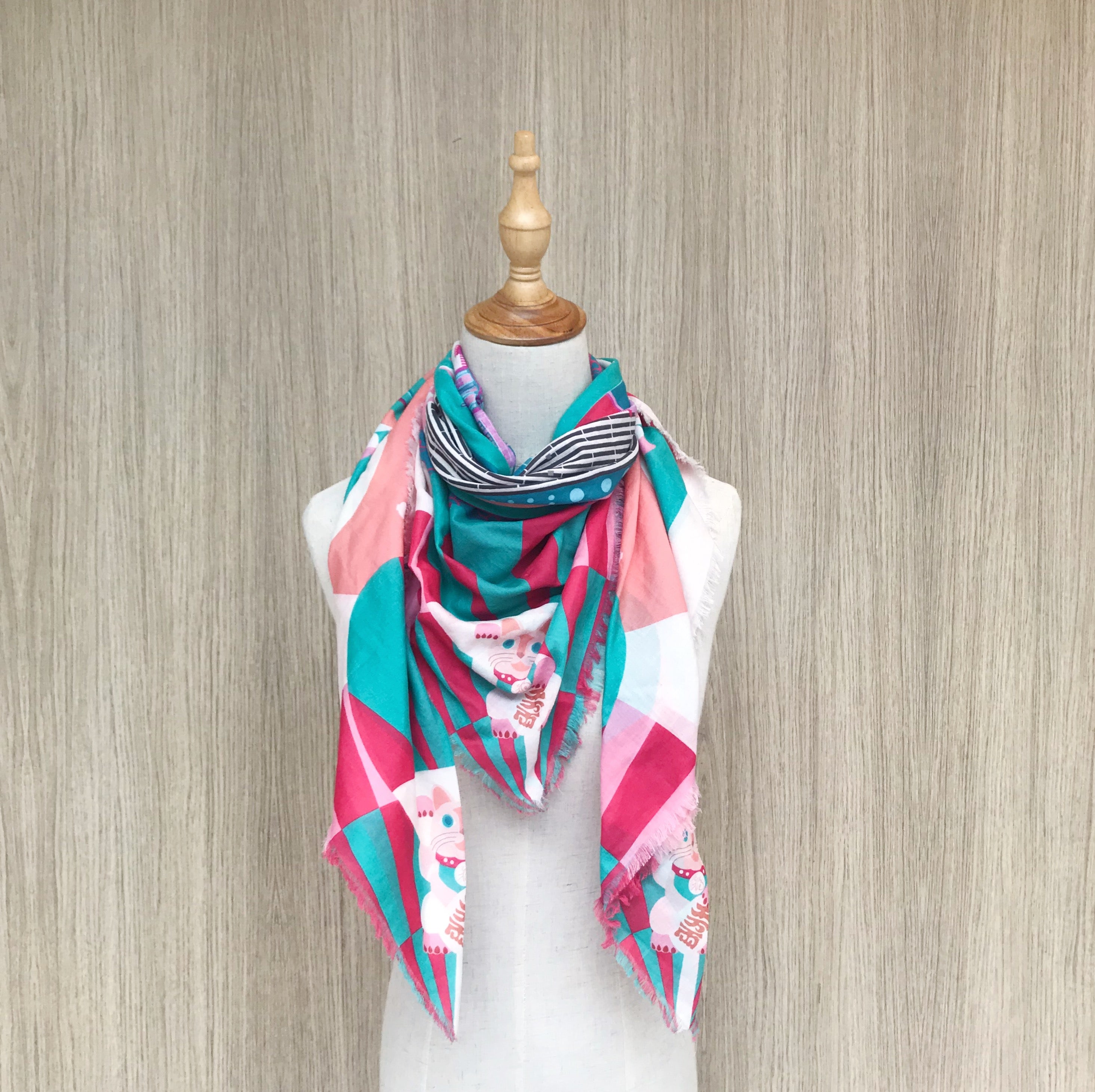 Stylish Chinatown Cotton Scarf - Soft & Breathable Fashion Accessory for Women - Perfect for Everyday Wear, Travel, and Special Occasions