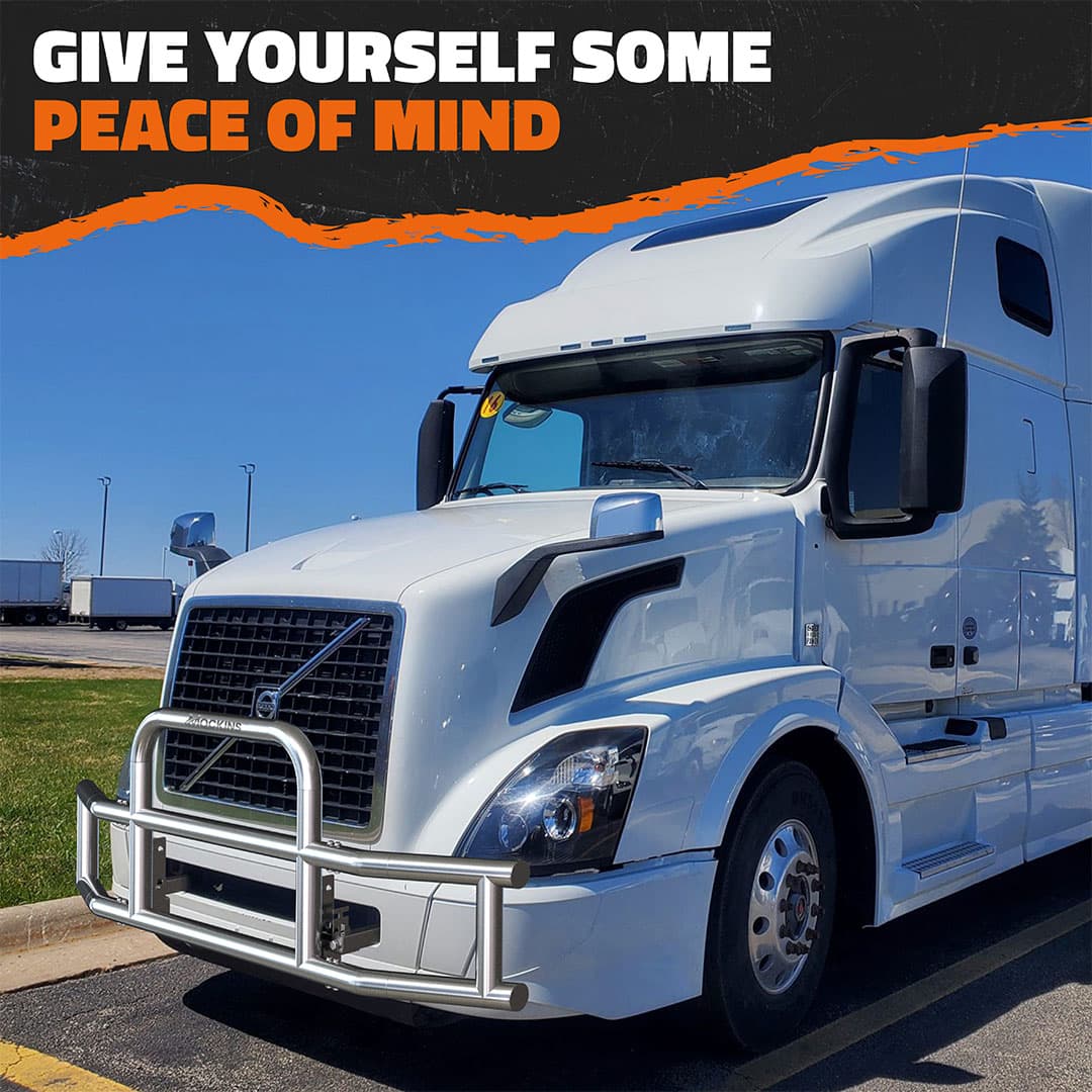 90x11.5x25.5 Semi Truck Front Bumper Guard - Heavy Duty Protection for Peterbilt, Kenworth & Freightliner Trucks | Perfect for Highway Safety & Off-Road Protection