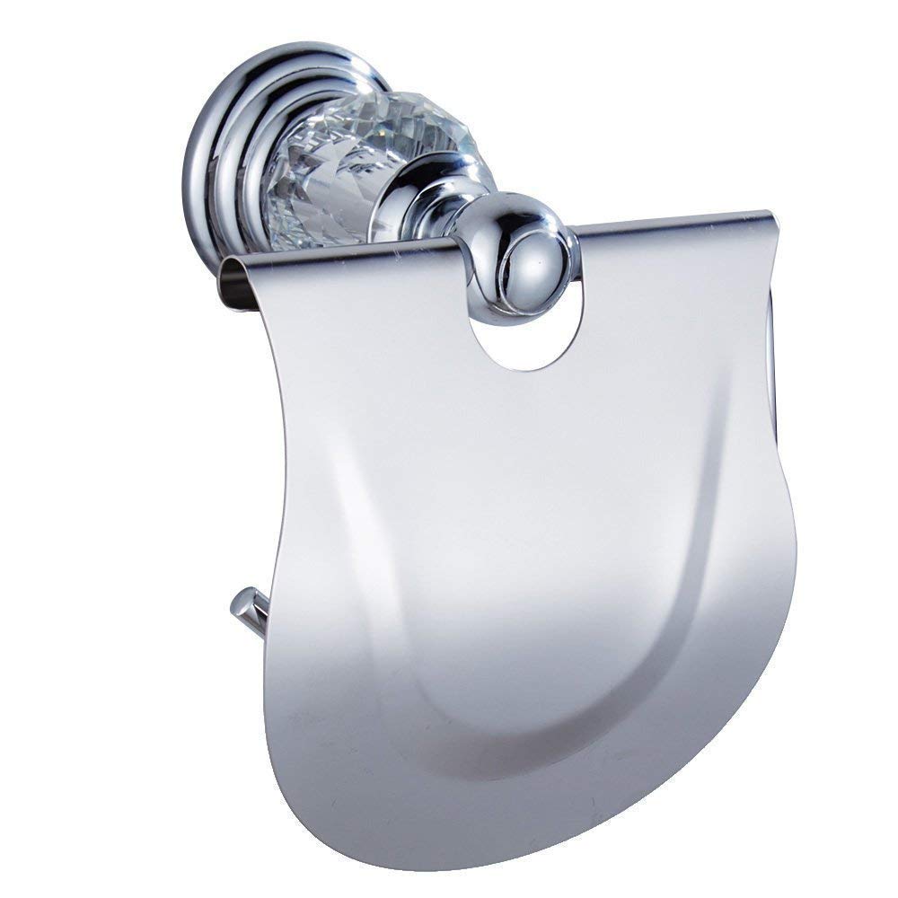 WINCASE 24 Inch Chrome Bathroom Hardware Set - 4 Piece Wall Mounted Towel Bar, Coat Hook, Hand Towel Ring & Toilet Paper Holder | Modern Silver Finish for Bathroom, Powder Room & Spa Decor