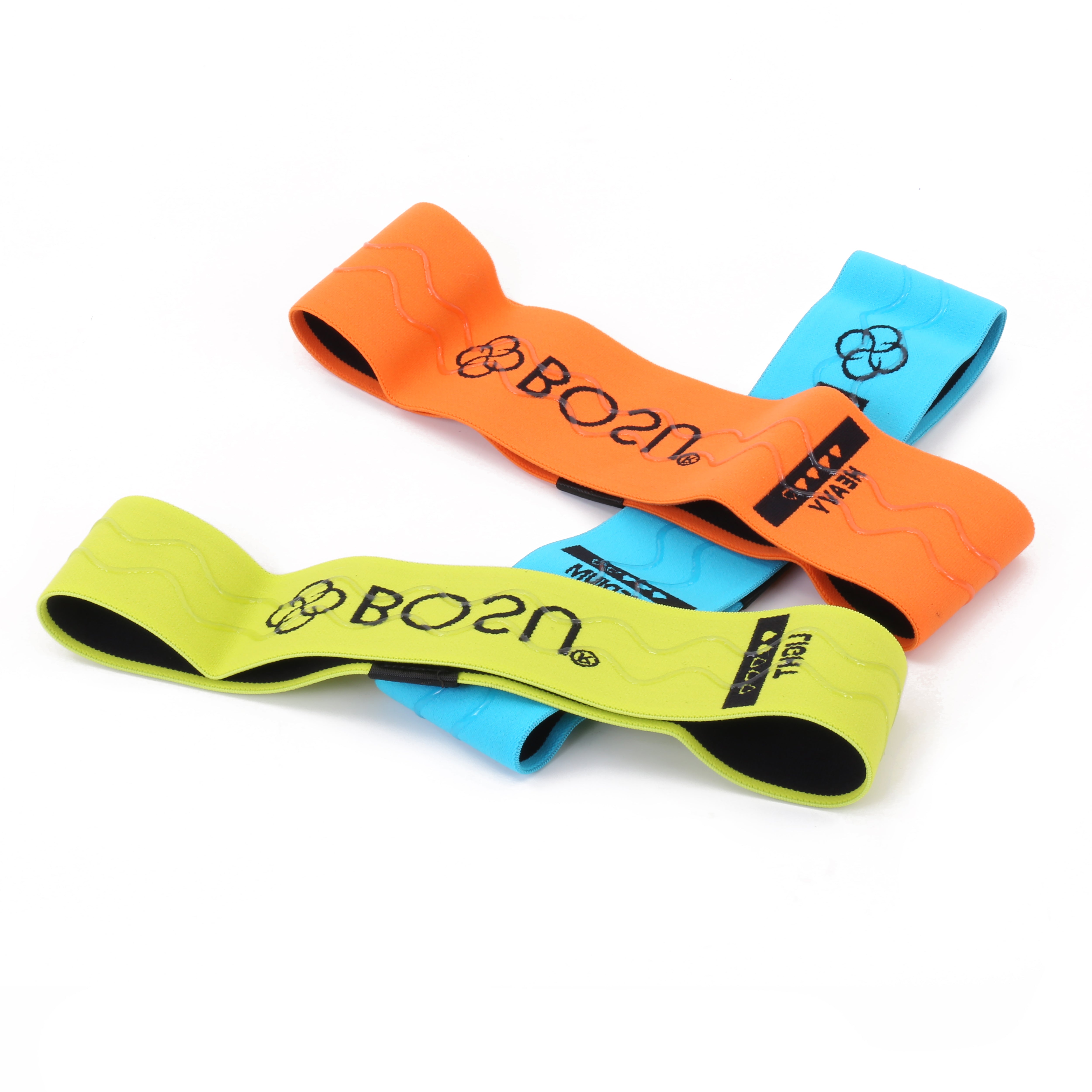 BOSU Fabric Resistance Bands Set of 3 - Premium Exercise Bands for Home Workouts, Strength Training, Yoga & Physical Therapy - Ideal for Men & Women