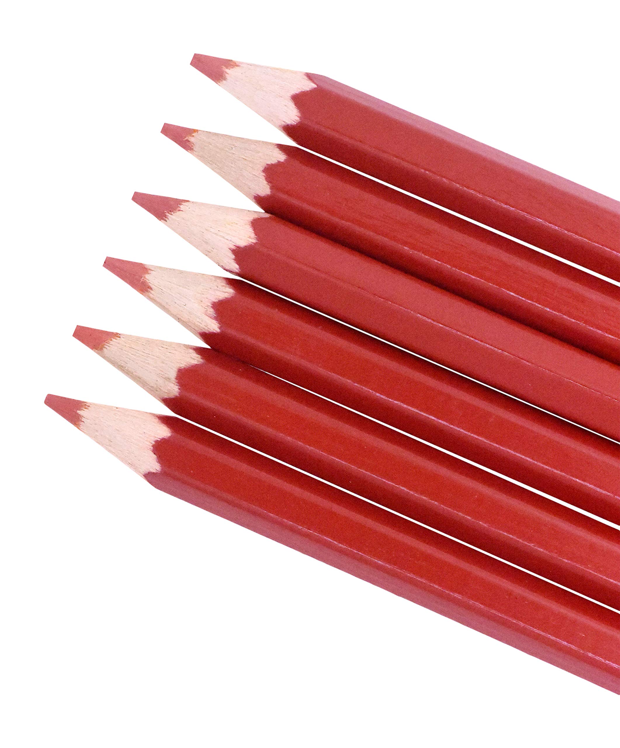 12 Red Washable Fabric Marking Pencils for Sewing & Quilting - Water Soluble Tailor Pencils for Embroidery, Dressmaking & DIY Crafts - Perfect for Fabric Marking, Pattern Tracing & Temporary Designs