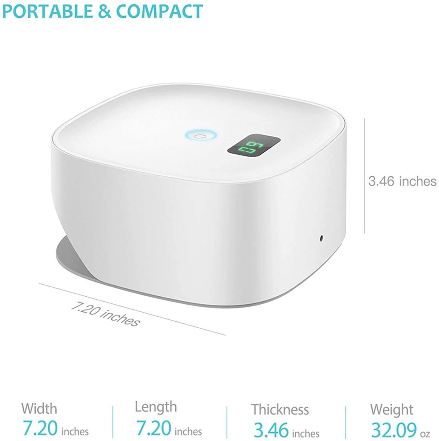 48W UV LED Nail Lamp for Gel Polish - Professional Nail Dryer with 4 Timer Settings & Auto Sensor - Portable Manicure & Pedicure Curing Light for Home & Salon Use