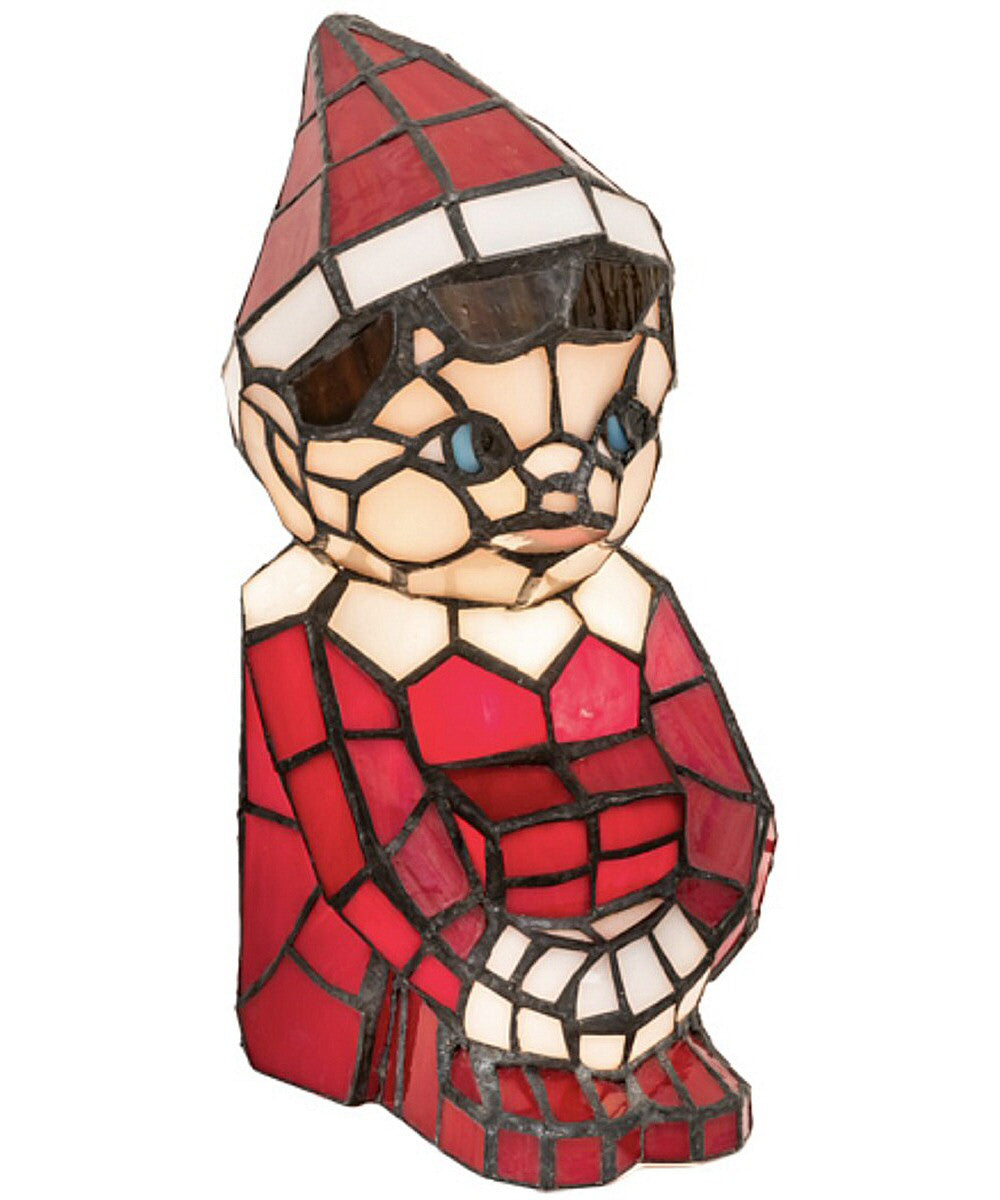 10H Red High Elf Santa's Helper Christmas Accent Lamp - Festive Holiday Decor for Home, Office & Christmas Tree Lighting