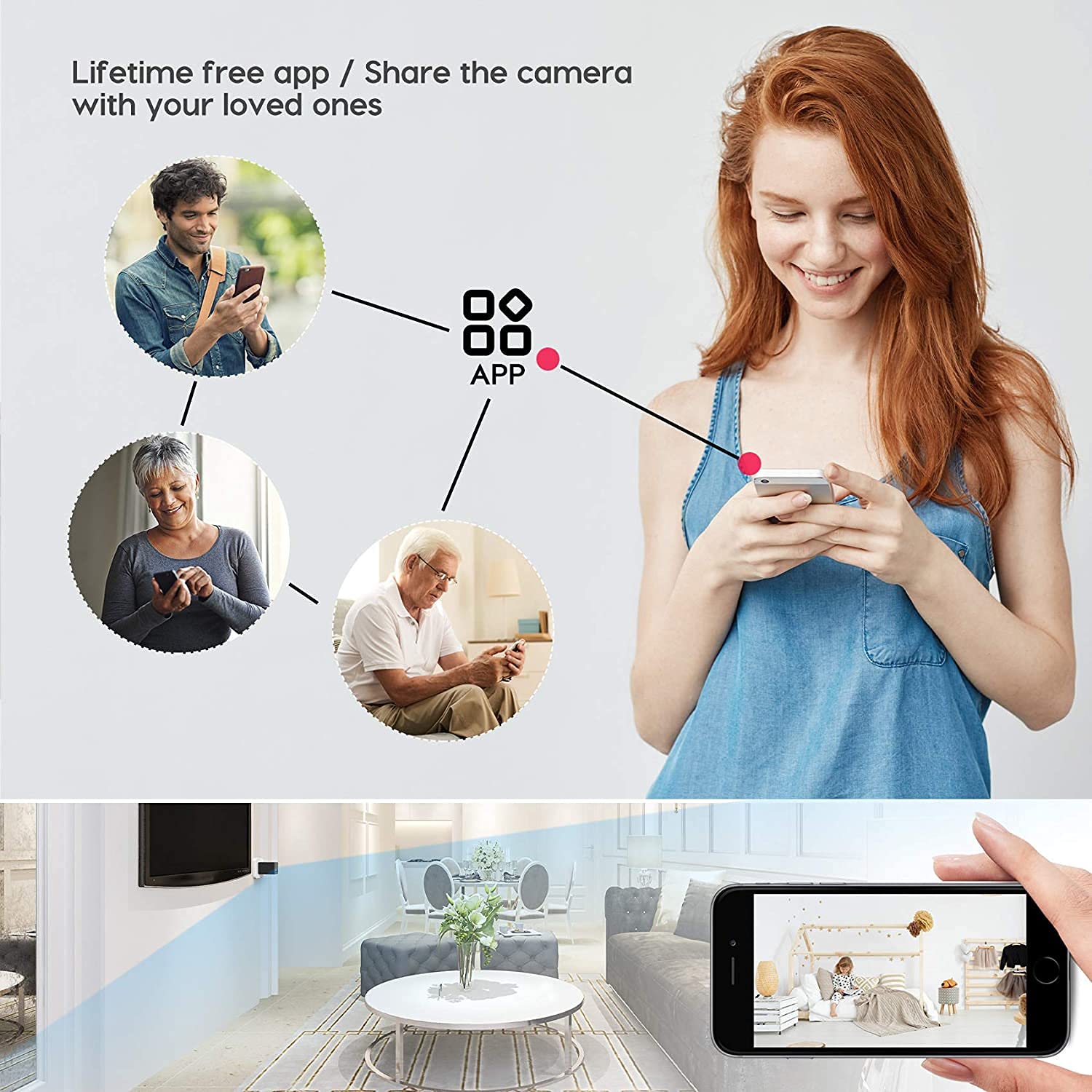 4K HD Hidden Camera Clock with Motion Detection & Wireless App Access - Smart Spy Surveillance, Nanny Cam, Wall Clock Camera for Home Security & Office Monitoring