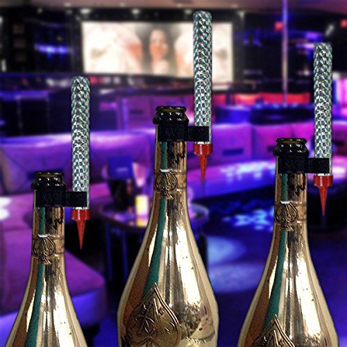Premium LED Bottle Sparkler Clips - 8 Pack Electronic Sparkler Holders for VIP Nightclubs, Bars & Celebrations - Perfect for Bottle Service, Bachelorette Parties & Special Events