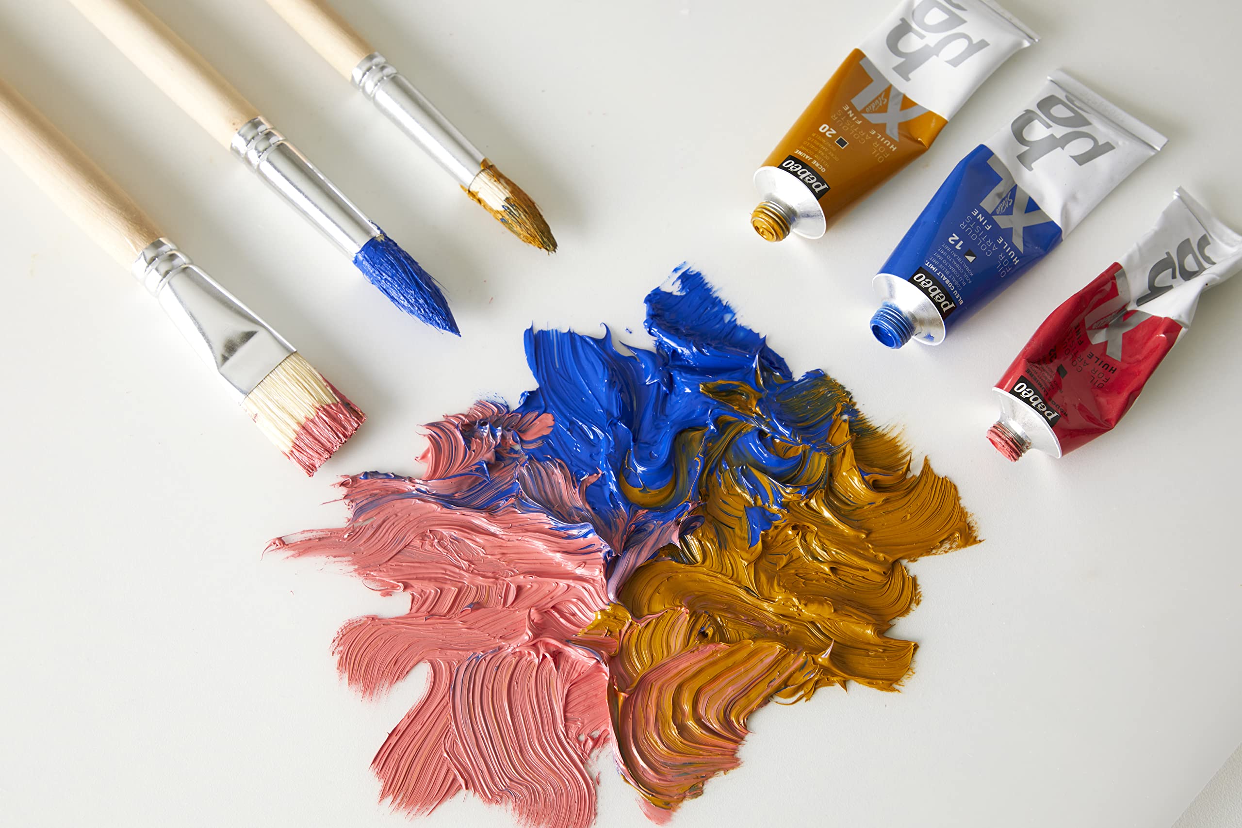 Pebeo Artist Oil Paint - 37ml Tube in Light Red | Premium Quality for Canvas Painting & Art Projects | Perfect for Beginners & Professionals