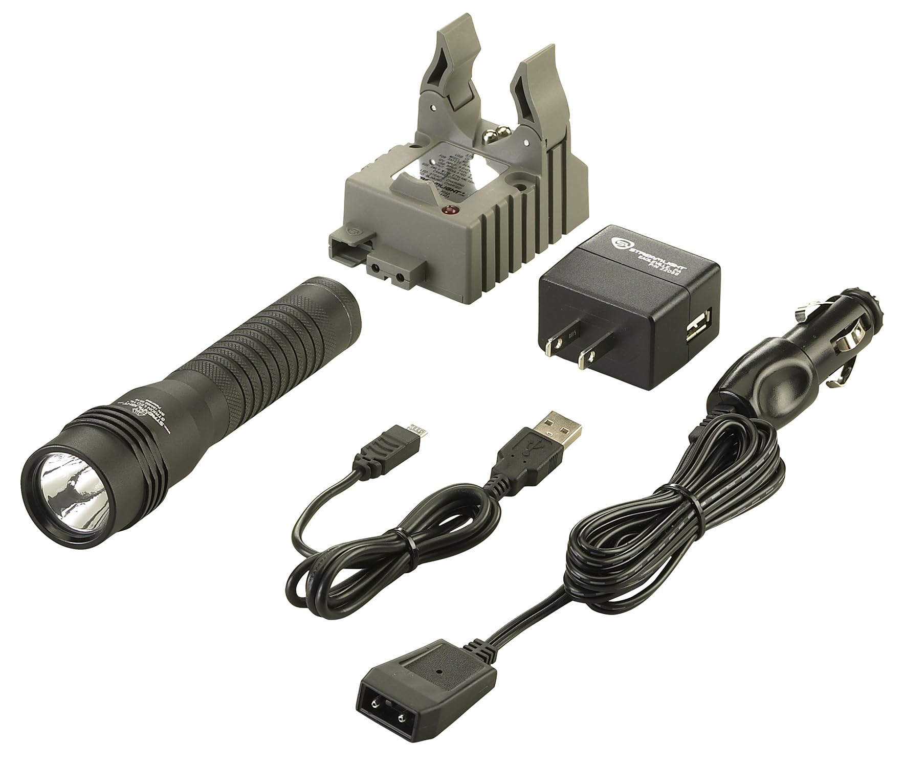 Streamlight 74751 Strion LED HL 615-Lumen Rechargeable Professional Flashlight with 120V AC/12V DC Charger & Holder - High-Intensity Tactical Flashlight for Law Enforcement, Security, Camping & Emergency Use - Black
