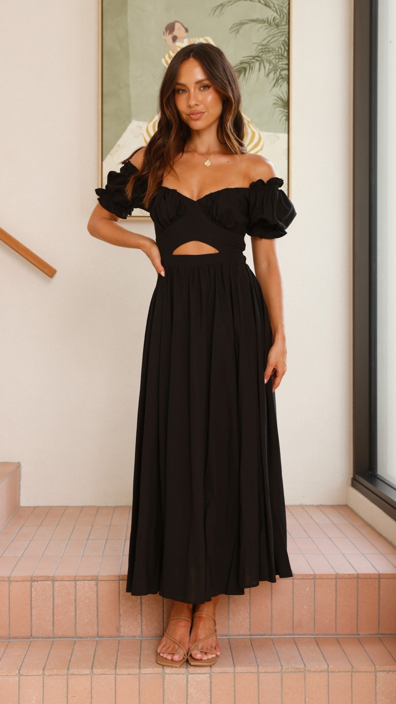 Stylish Black Hulu Maxi Dress for Women - Perfect for Summer, Beach, and Casual Outings