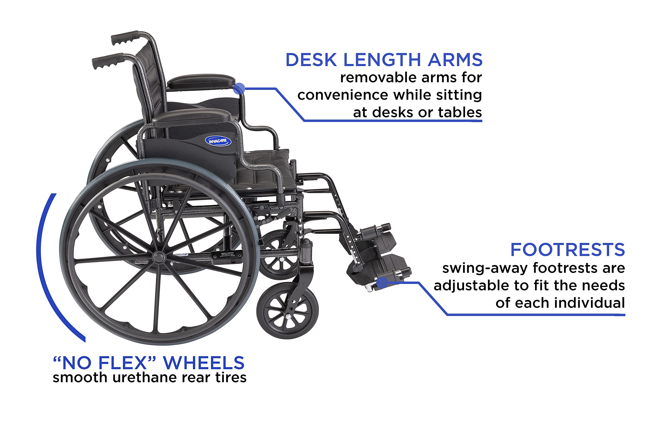 Invacare Tracer EX2 Folding Wheelchair for Adults - 18