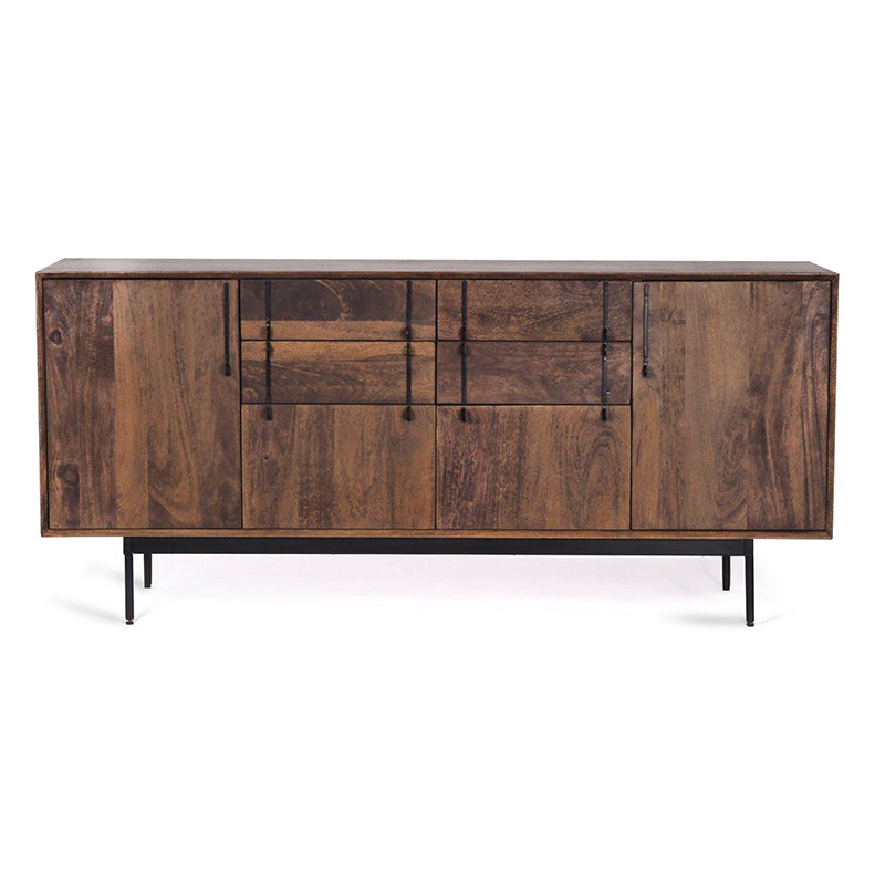 SERINA 170cm Solid Mango Wood Sideboard Buffet Cabinet - Perfect for Dining Room Storage, Kitchen Organization & Living Room Decor