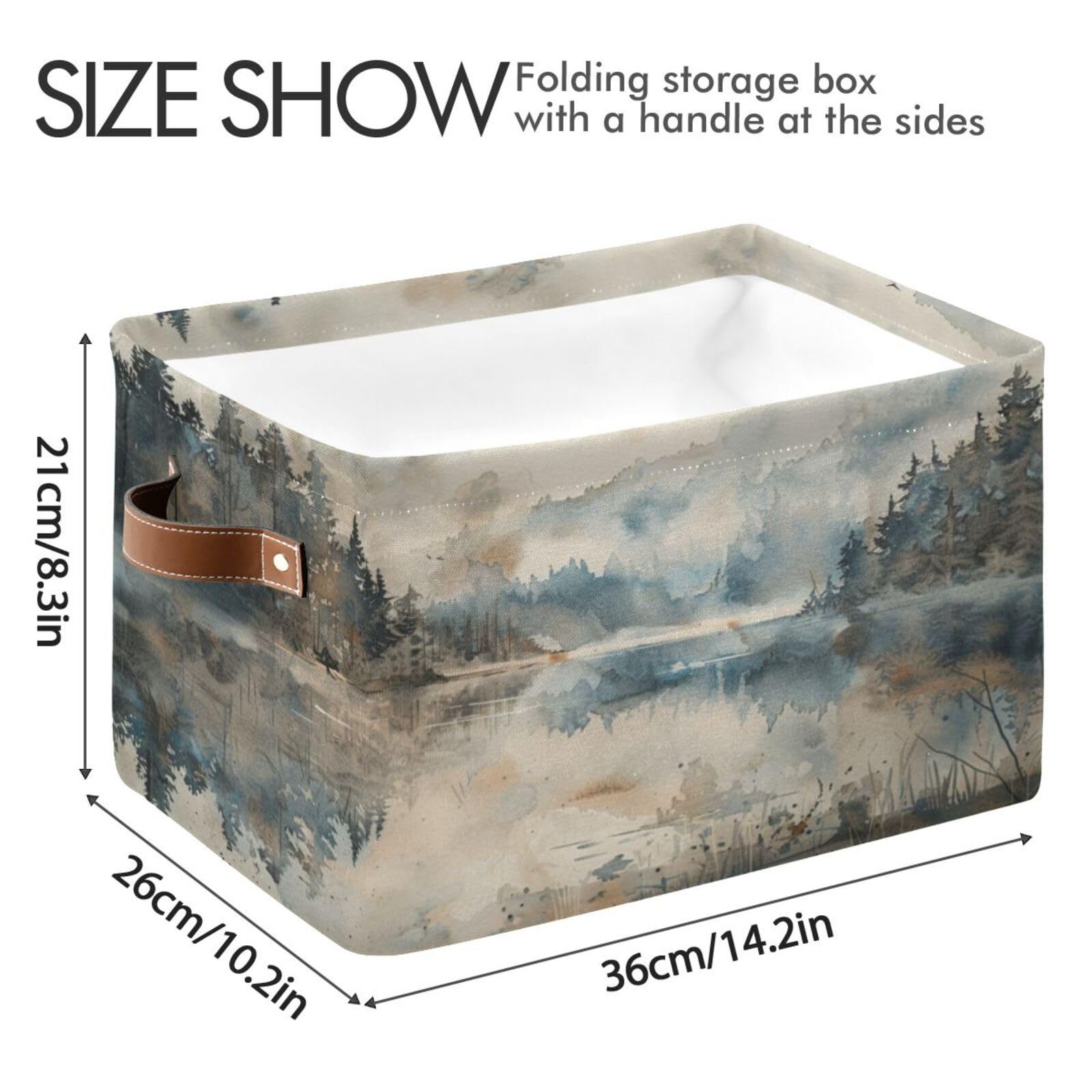 Large Fabric Storage Bins with Handles - Closet & Shelf Organizers for Clothes, Toys | Home Decor