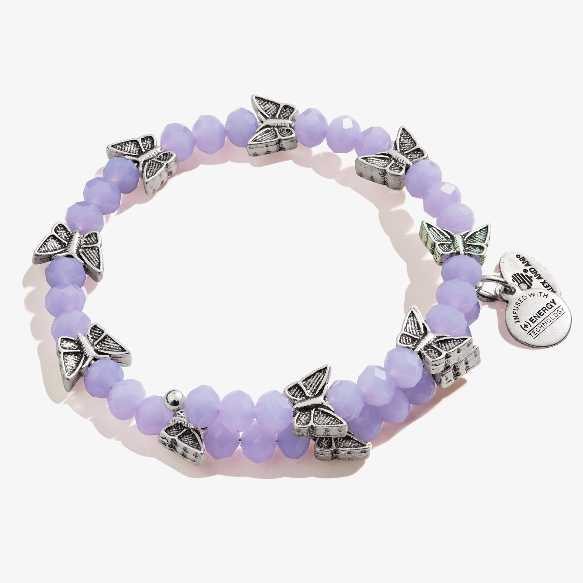 Elegant Ice Blue Butterfly Beaded Wrap Bracelet for Women - Boho Chic Handmade Jewelry Gift for Birthday, Anniversary & Everyday Wear