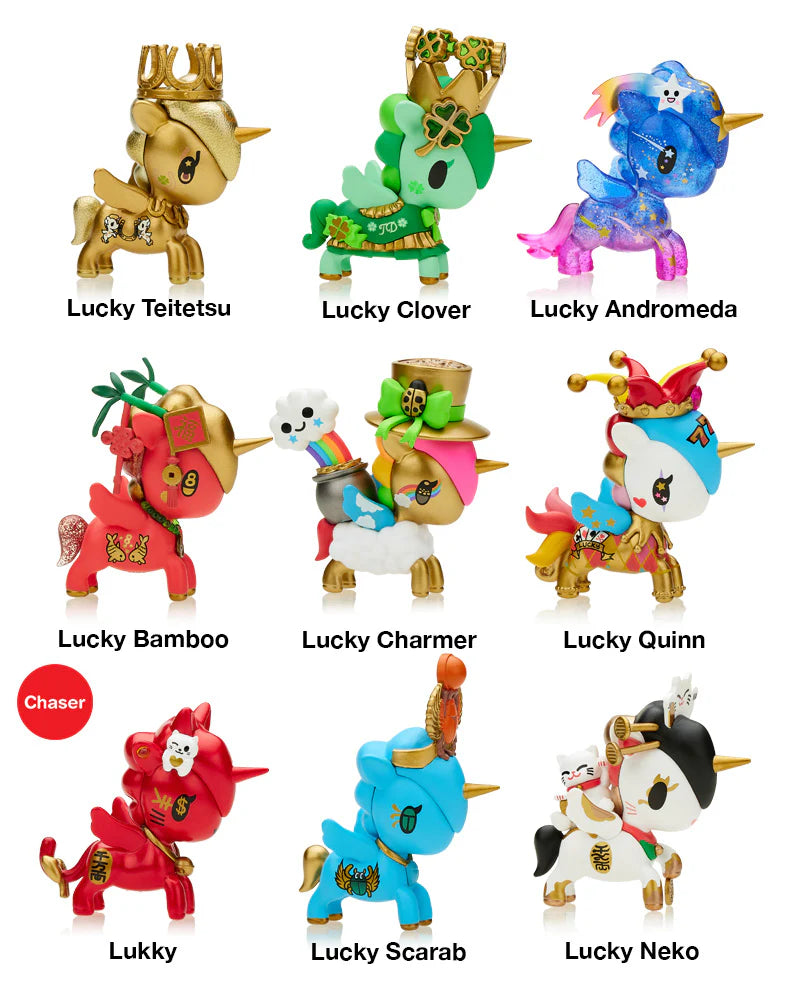 Lucky Unicorn Display Set (8pcs) - Perfect for Birthday Party Decorations, Baby Showers & Room Decor