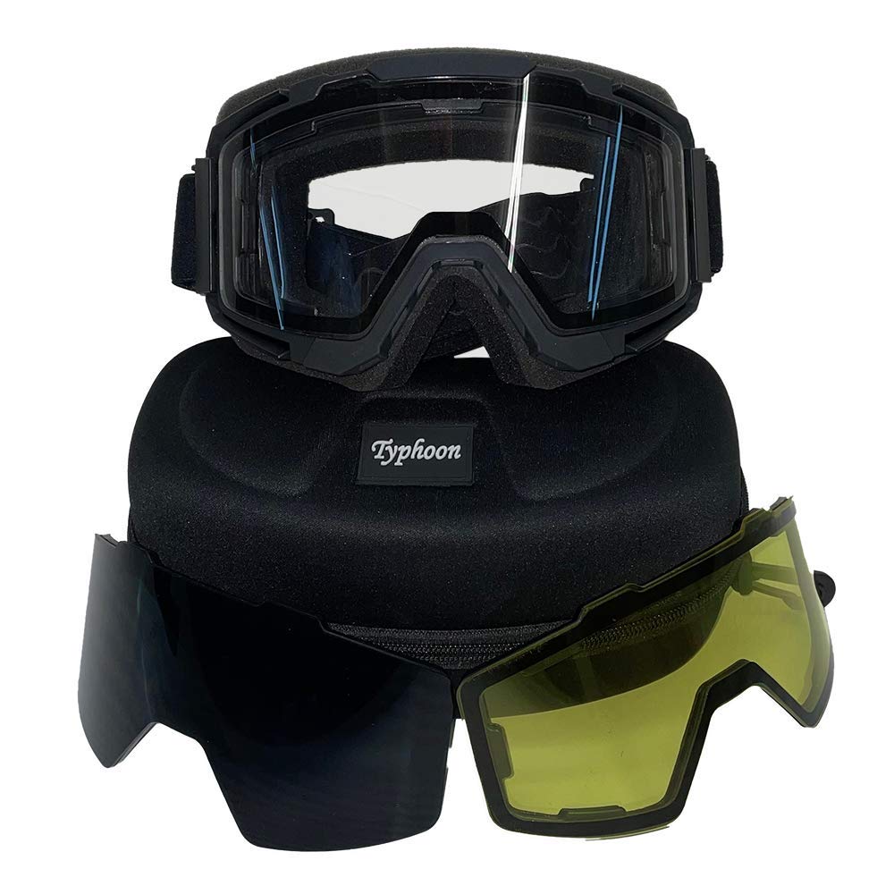 Best Adult Snocross Snowmobile Helmet with Goggle & Breath Box Combo - Lightweight, Durable Protection for Snowmobiling & Winter Sports
