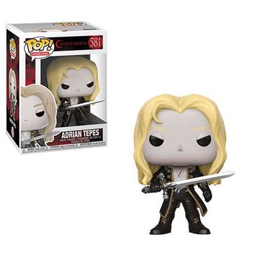Castlevania Pop! Vinyl Figure - Adrian Tepes [581] - Anime Collectible for Gamers & Vampire Fans - Perfect for Display, Gifts & Gaming Room Decor