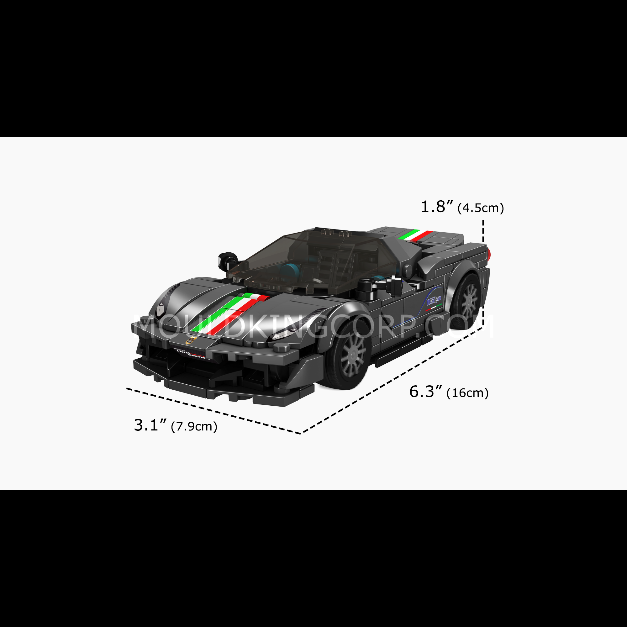Mould King 27068 Ferrari 488 Pista Car Model Building Set - 384 Piece DIY Construction Toy for Adults & Kids | Perfect for Collectors, Gifts, and STEM Learning