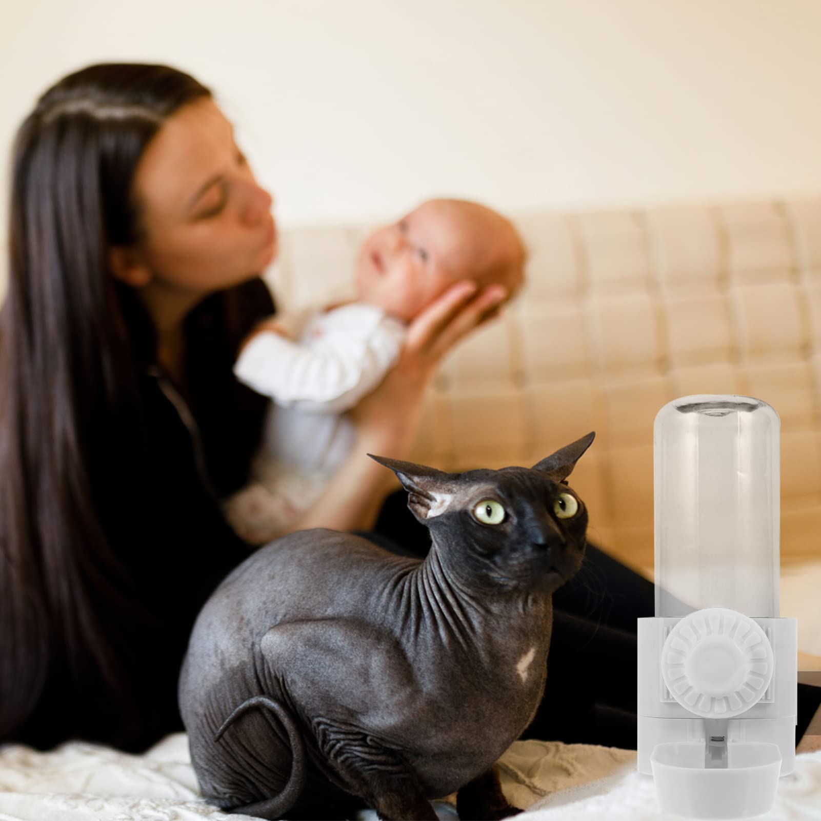 POPETPOP Portable Dog Water Bottle - Leak-Proof Pet Water Dispenser for Cats and Dogs, Ideal for Outdoor Walks, Hiking, and Travel