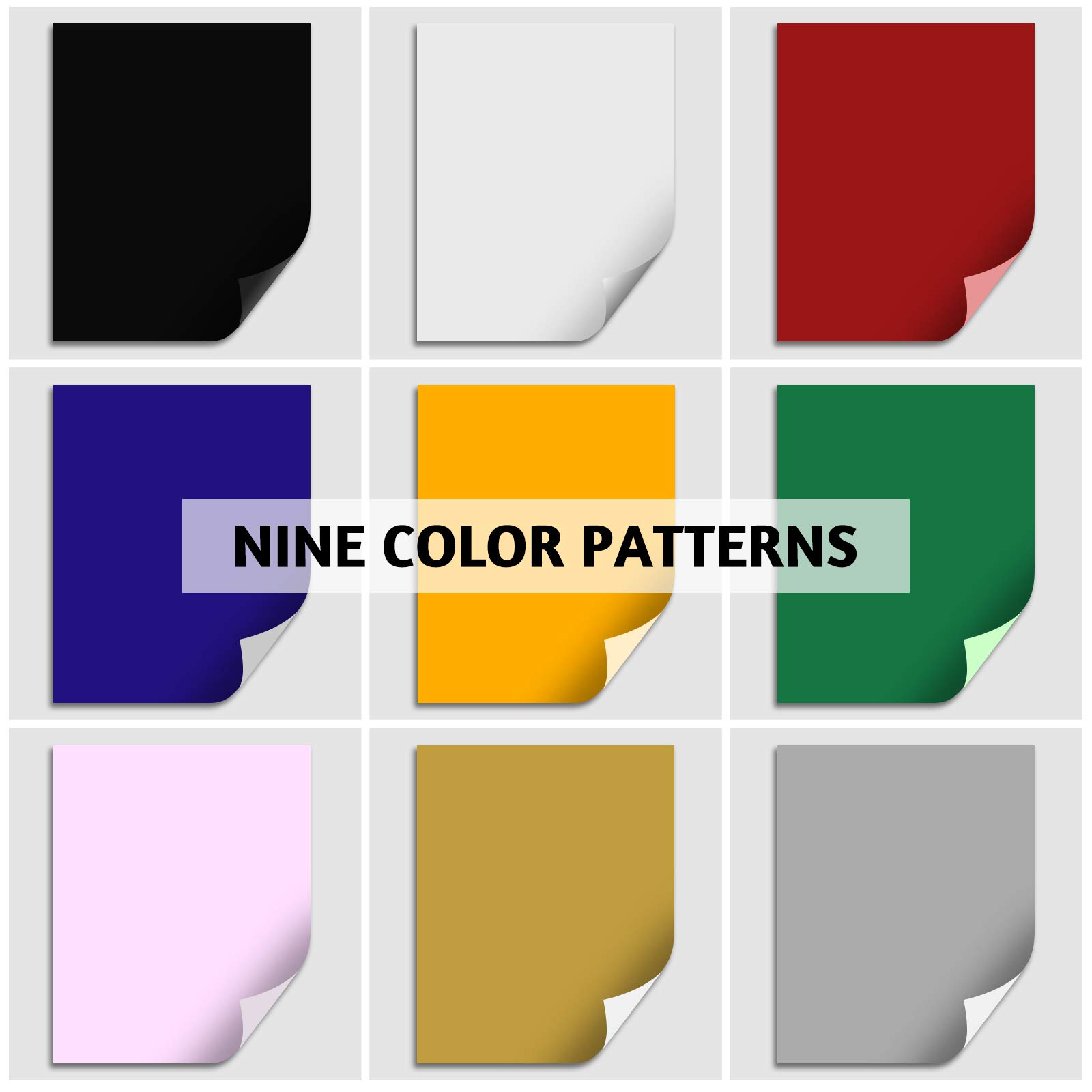 Premium White & Black HTV Heat Transfer Vinyl Bundle - 12