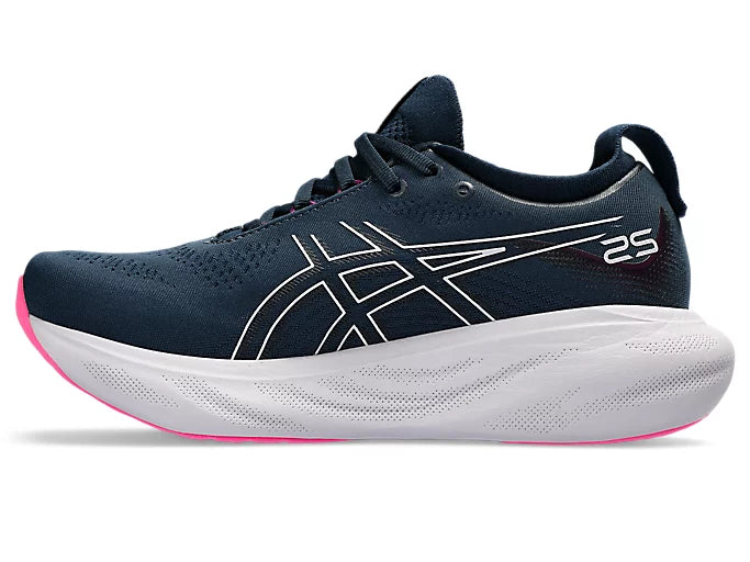 ASICS Women's GEL-NIMBUS 25 Running Shoes - French Blue/Lilac Hint - Premium Cushioned Sneakers for Long-Distance Running, Jogging & Gym Workouts