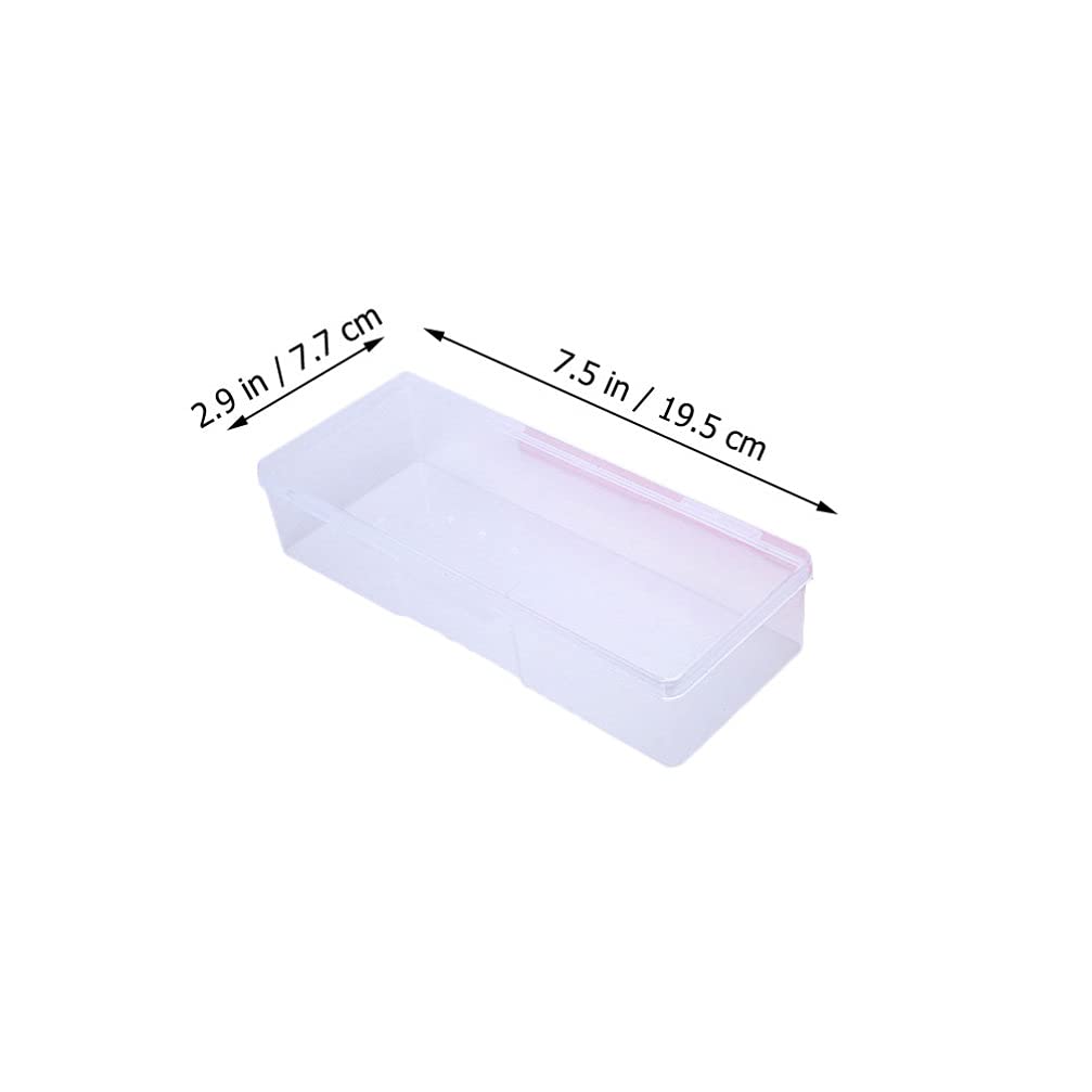 Minkissy Nail Art Tool Storage Box - 4pcs Manicure & Pedicure Organizer Case with Brush Holder for Professional Nail Technicians | Perfect for Salon, Home Use & Travel Nail Kit Organization