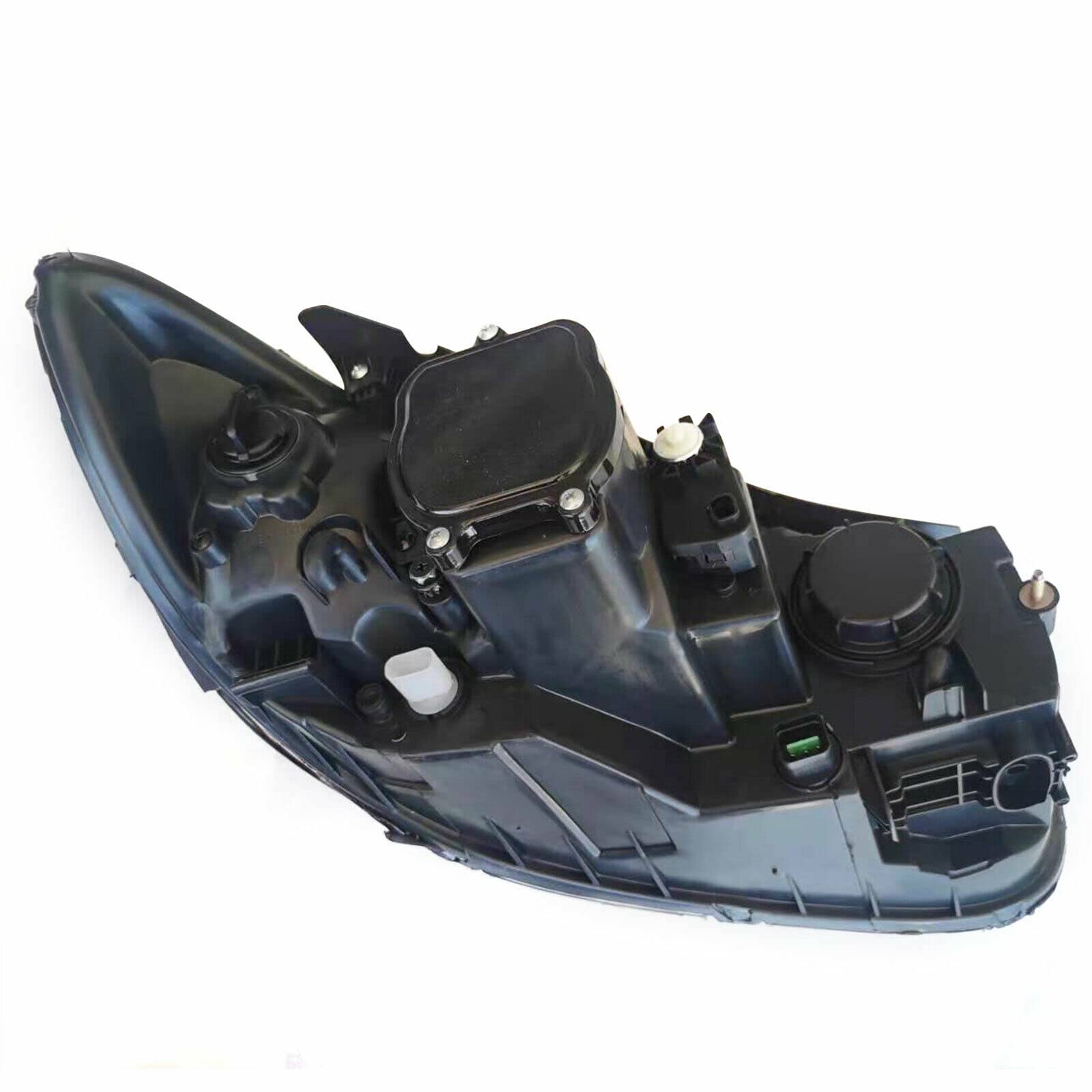 2007-2012 Hyundai Santa Fe Headlights Assembly - Xenon Headlamps Pair (Driver & Passenger Side) with Black Housing & 6-Pin Connector - Direct Replacement for 2008 2009 2010 Models - Perfect for Night Driving & Off-Road Adventures
