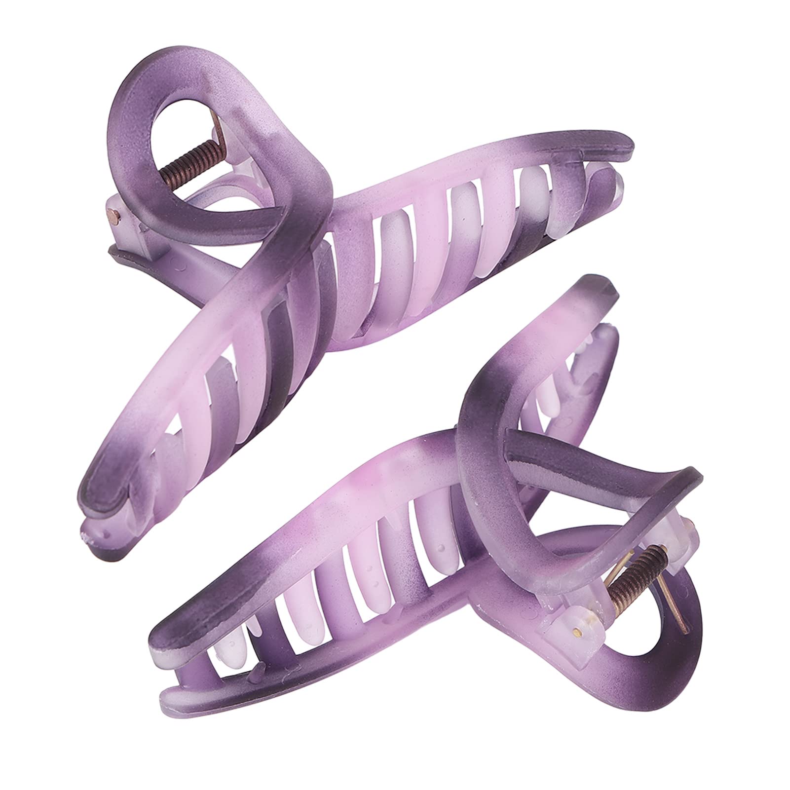 Matte Hair Claw Clip - Light Purple Hair Barrettes for Women, Non-Slip Hair Clamp for Ponytail & Bun, Simple Hair Styling Accessories for Daily Use, Work & Special Occasions