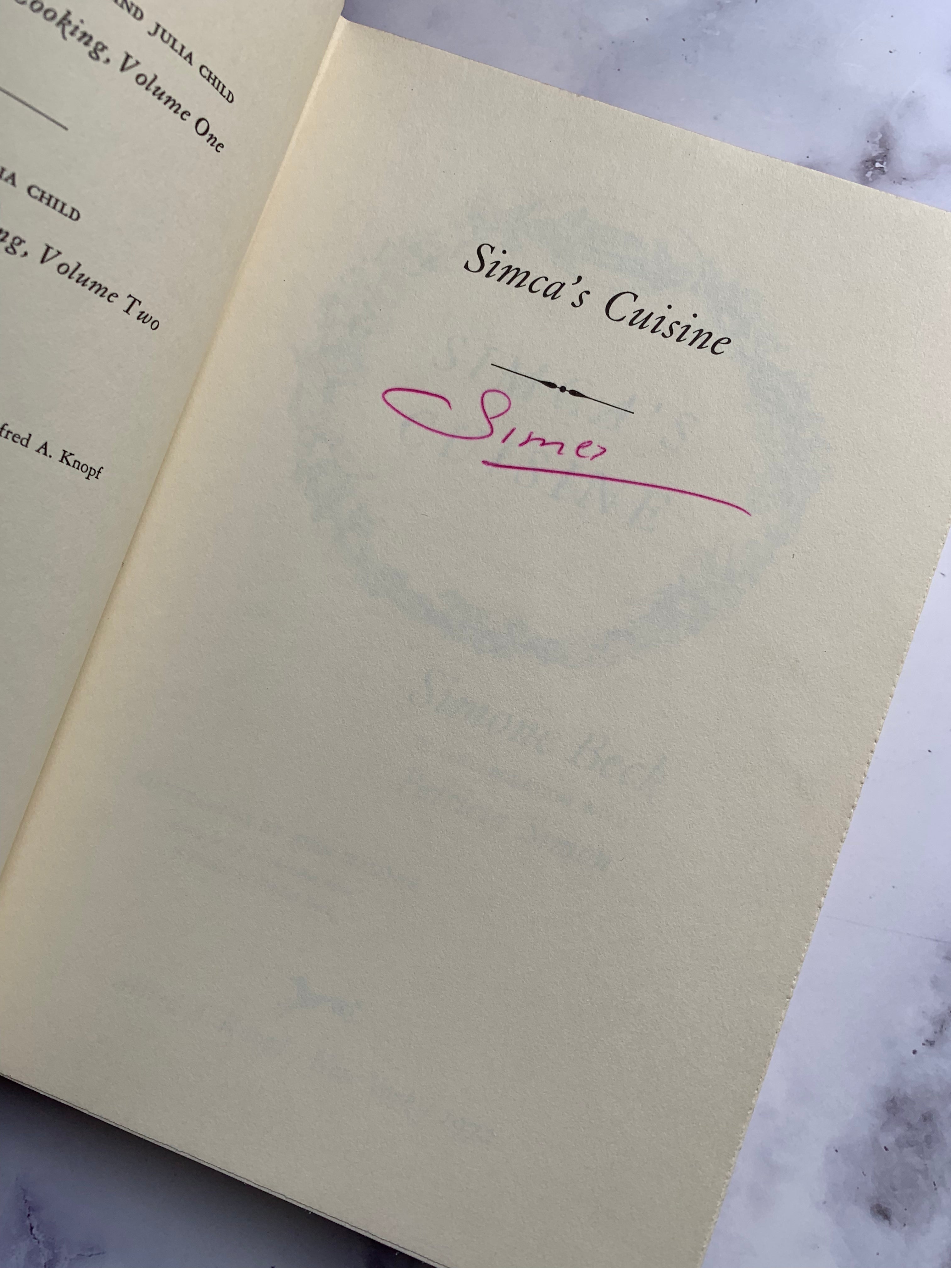 Simca's Cuisine - First Edition Signed Cookbook | Authentic French Recipes | Perfect for Home Chefs & Culinary Collectors