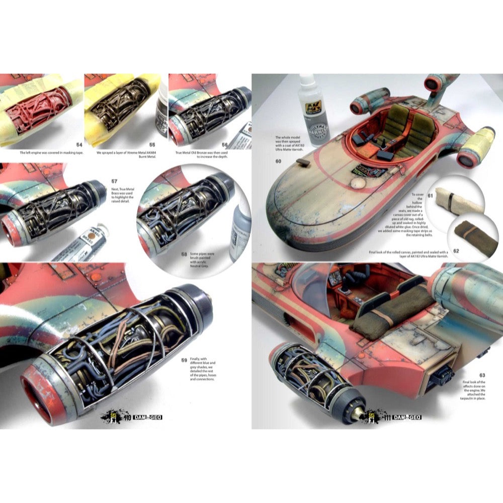 AK Interactive ABT732 Creating Histories for Sci-Fi Weathering Book - Step-by-Step Guide for Model Painting & Weathering Techniques | Perfect for Miniature Wargaming, Diorama Building & Scale Model Projects