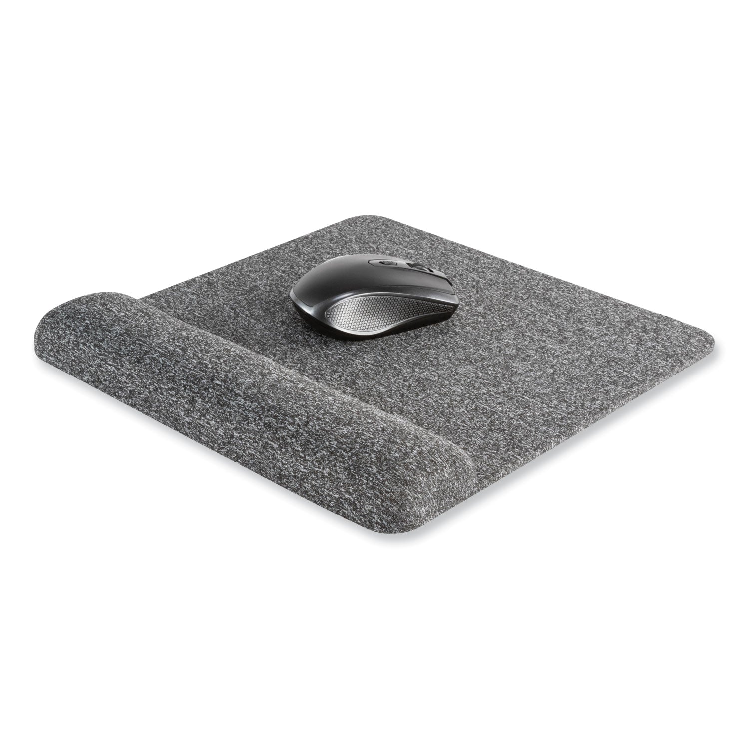 Allsop Premium Plush Mouse Pad - 11.8 x 11.6 Inches, Soft Gray Ergonomic Desk Mat for Gaming & Office Work - Comfortable Wrist Support for Computer, Laptop & Home Office Use