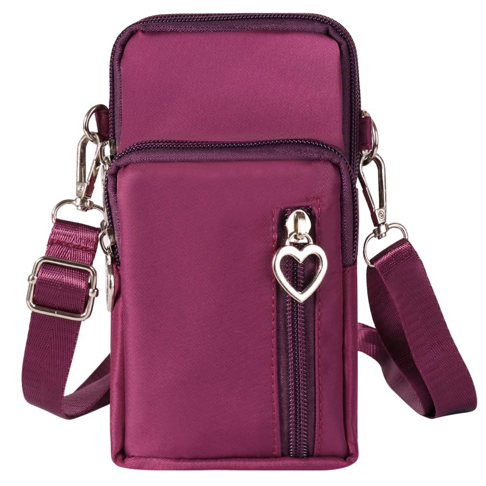 Compact Crossbody Phone Bag - Slim Shoulder Purse & Wallet Armband for iPhone 13/14/15 Pro, Galaxy S23/S24/S22/S21, Pixel 8/7a/6 - Perfect for Travel, Shopping & Hands-Free Daily Use