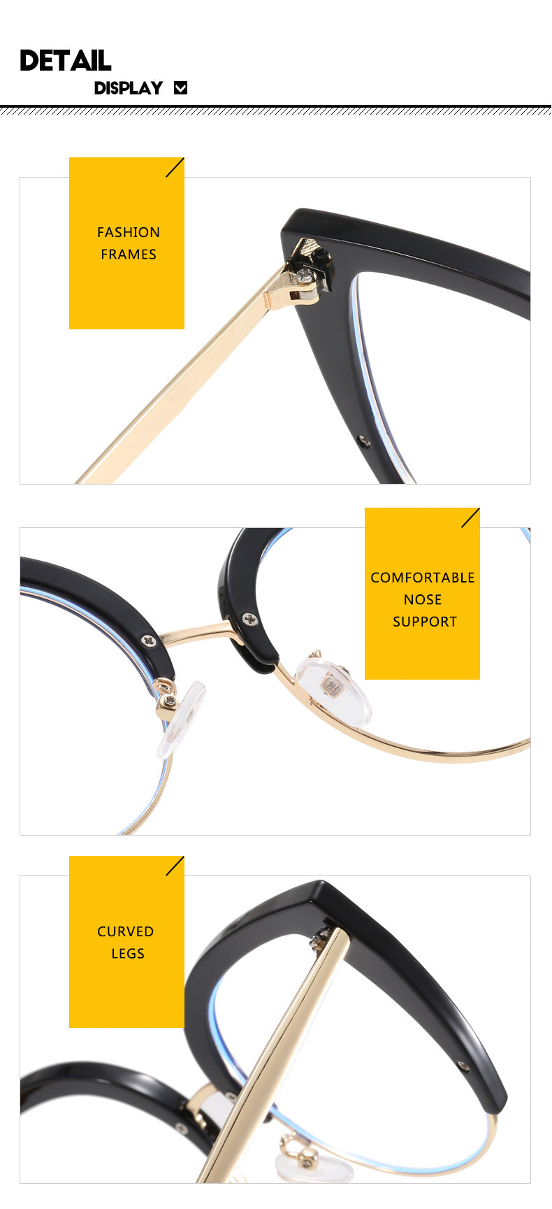 Trendy Cat Eye TR90 Glasses for Women - Lightweight & Durable Eyewear - Perfect for Reading, Driving & Fashion Accessories
