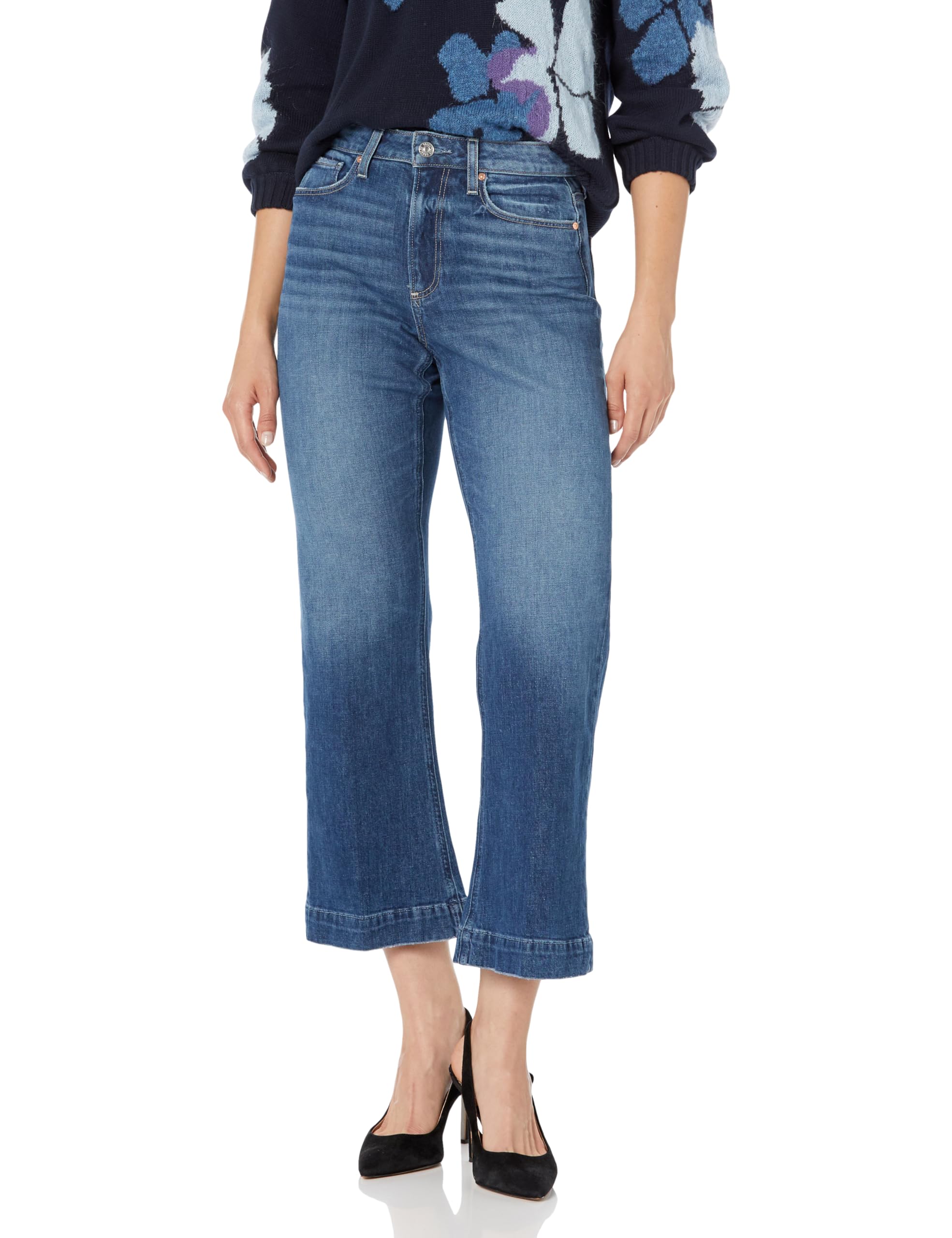 PAIGE Women's Amour Ankle Jeans - High-Rise Skinny Stretch Denim Pants for Everyday Comfort | Perfect for Work, Casual Outings & Date Nights