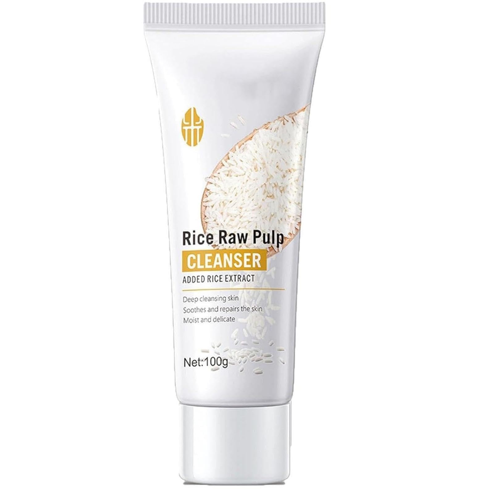 Wokali Rice Cleansing Scrub Gel - Moisturizing Exfoliating Face Cleanser with Rice Protoplast for Smooth Skin | Professional Skincare Treatment | Perfect for Daily Use & Spa Days