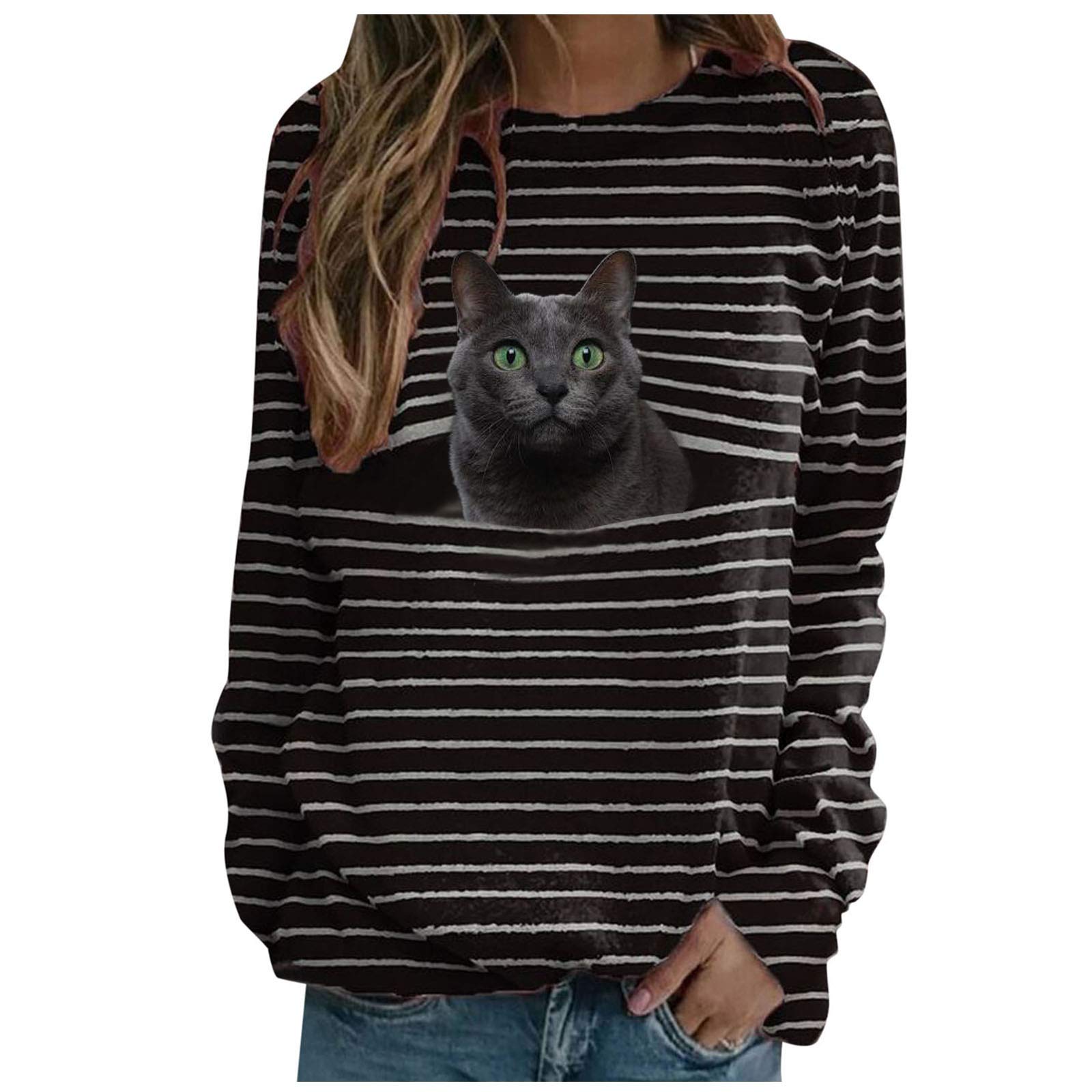 Women's Plus Size White Long Sleeve 3D Printed Animal Leopard T-Shirt - Casual O-Neck Blouse for Work, Date Night & Everyday Wear