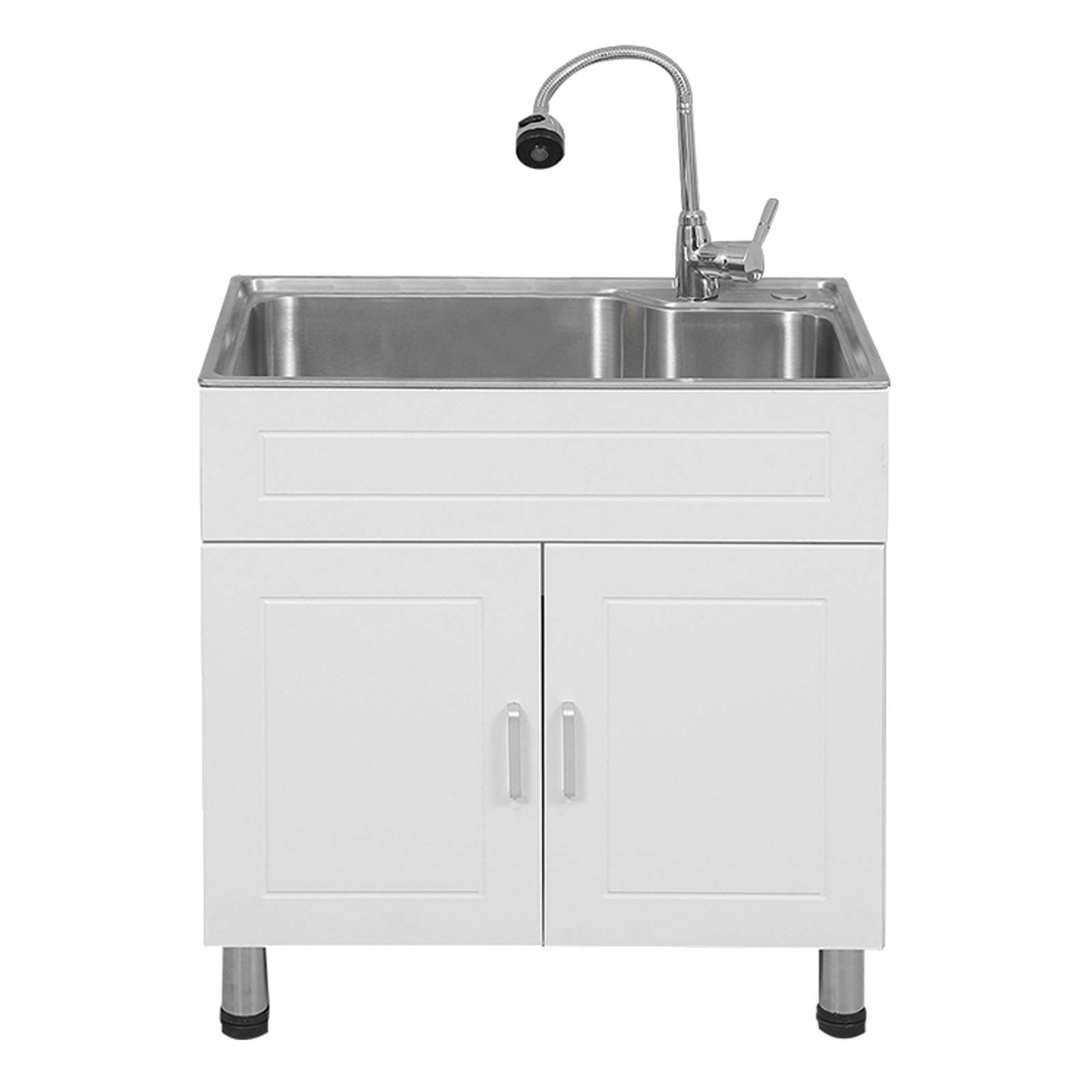 Stainless Steel Vessel Sink with Faucet - 27.2