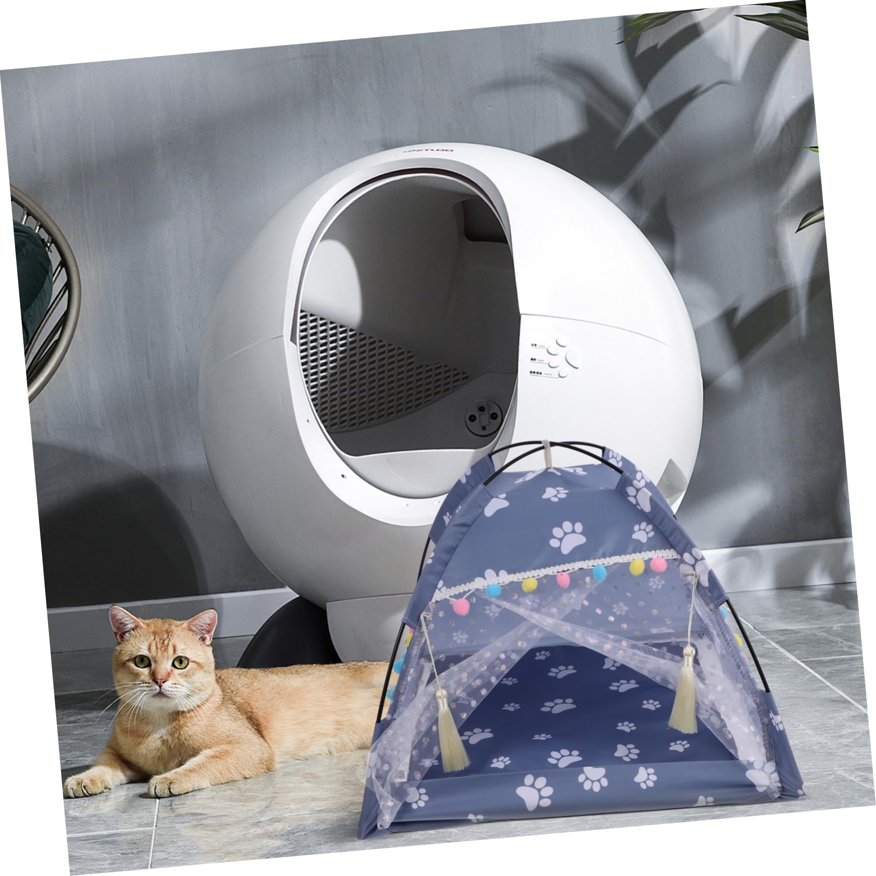 Balacoo Pet Tent - Portable Indoor & Outdoor Play Tent for Cats & Small Dogs - Cozy Teepee Bed for Puppies & Kittens - Perfect for Travel, Camping, and Home Use