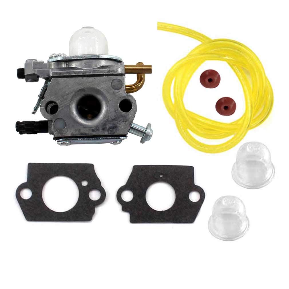 AISEN Carburetor Replacement for Echo PB-2155 Leaf Blower & ES-2100 Shredder - Compatible with C1U-K43, C1U-K43A, C1U-K43B Models - Includes Fuel Line, Gasket & Primer Bulb (Part #12520020660, 12520020661, 12520020662) - Perfect for Lawn Maintenance & Yard Cleanup