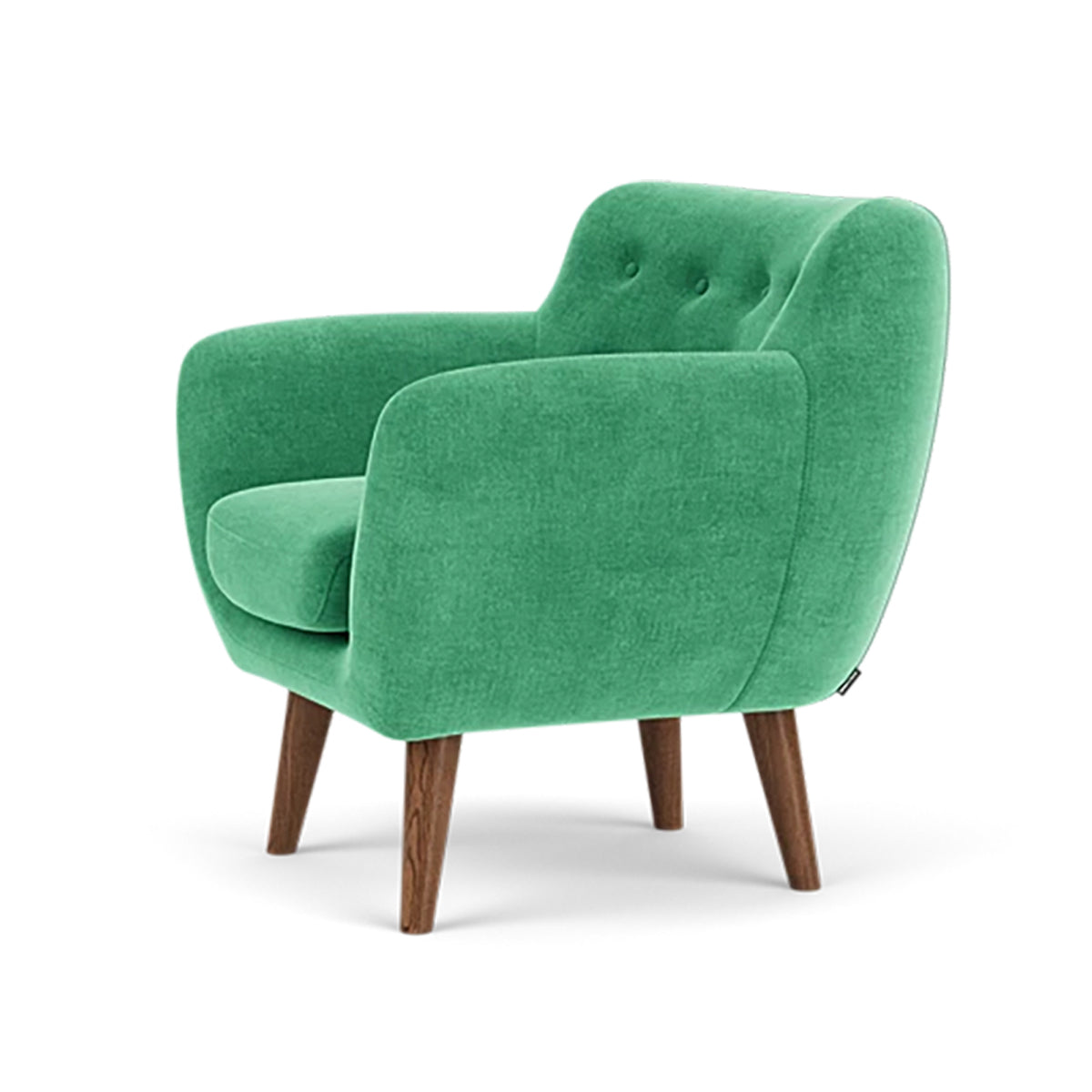Anne Fabric Armchair - Modern Upholstered Accent Chair for Living Room, Bedroom & Office - Comfortable Lounge Chair with Sturdy Wooden Legs (Perfect for Reading, Relaxing & Home Decor)