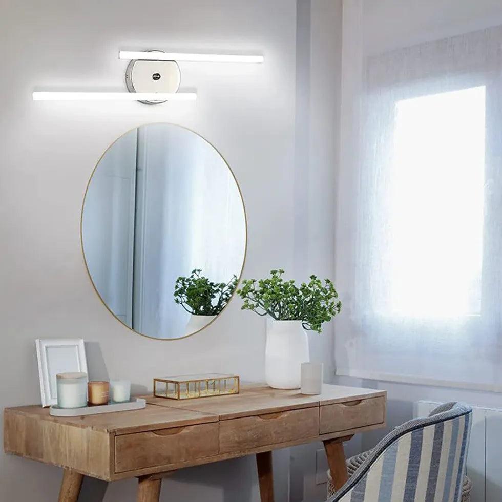 Modern Dual Linear Round LED Wall Lights - Energy Efficient Indoor/Outdoor Lighting for Living Room, Bedroom, Patio & Hallway