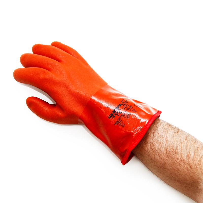 Showa Atlas 465 Double Dipped PVC Gloves with Removable Liner - Heavy Duty Work Gloves for Gardening, Cleaning & Industrial Use - Waterproof, Chemical Resistant & Durable Protection