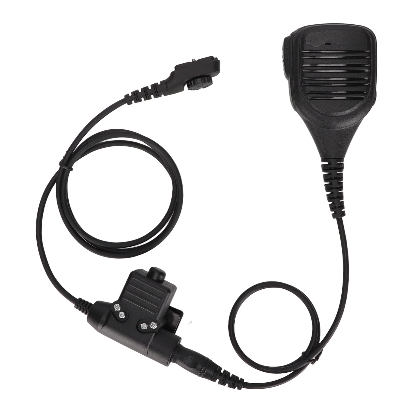 Hytera PD-780 PD-785 PD-788 PD-780G Shoulder Microphone with U94 PTT - 7.1mm High Strength Remote Speaker Mic for Two-Way Radios - Perfect for Security, Construction & Outdoor Communication