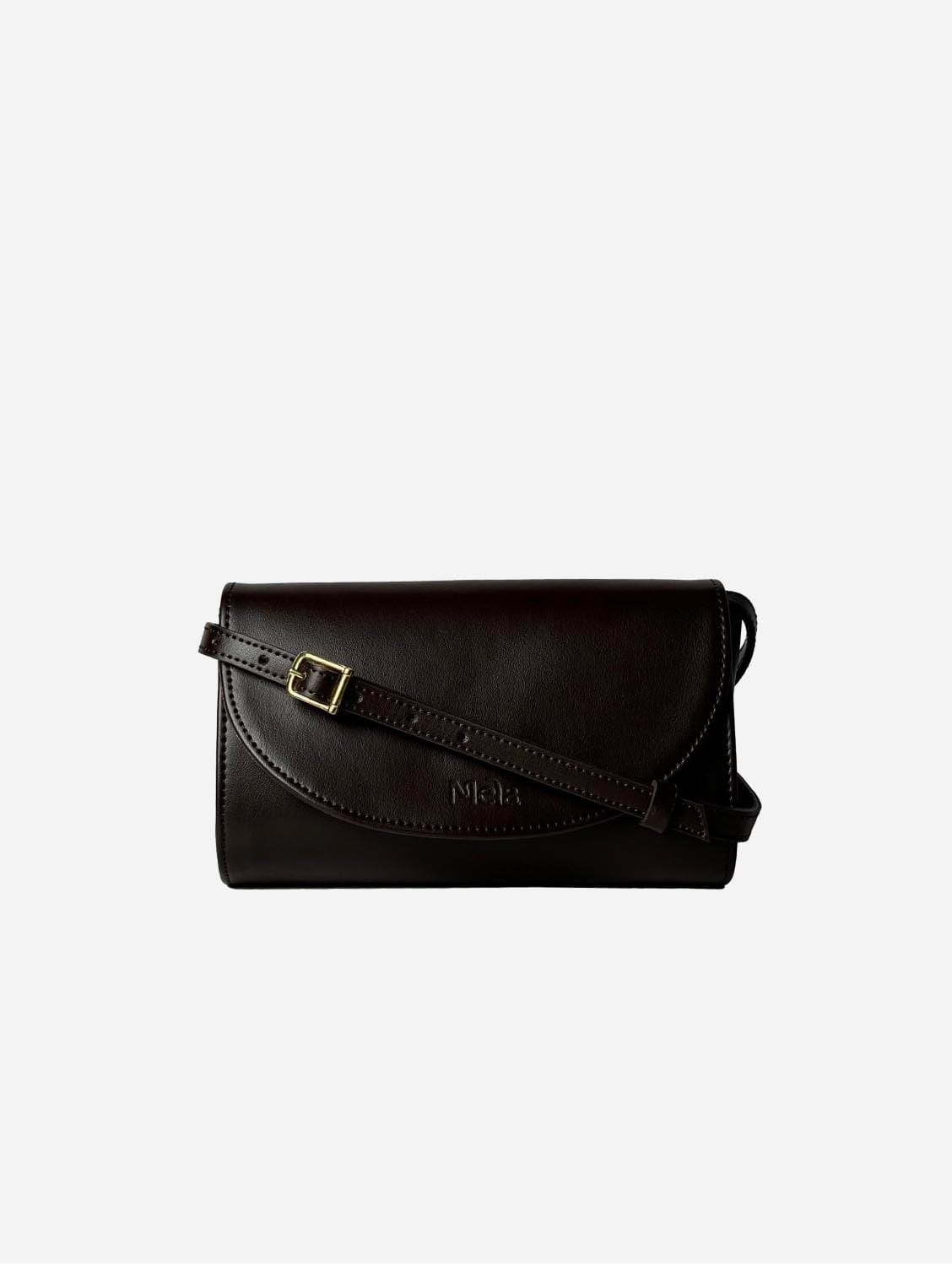 Marlee Apple Leather Vegan Crossbody Bag for Women | Eco-Friendly Faux Leather Purse | Fashionable Shoulder Bag for Everyday Use, Work, and Travel | Coco Beans