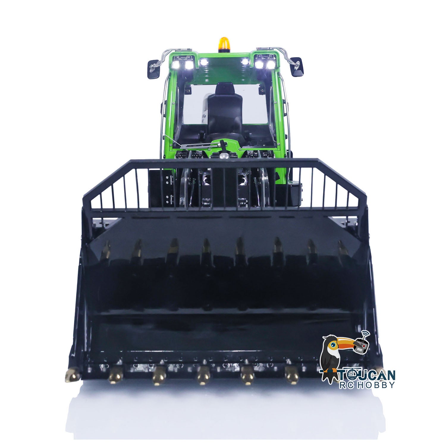 LESU 1/14 Scale Metal RC Hydraulic Loader 636 Remote Control Tracked Car with PL18EV Lite Light & Sound System, ESC Servo - Construction Simulation, Off-Road Adventure, Kids & Adults Hobby Toy