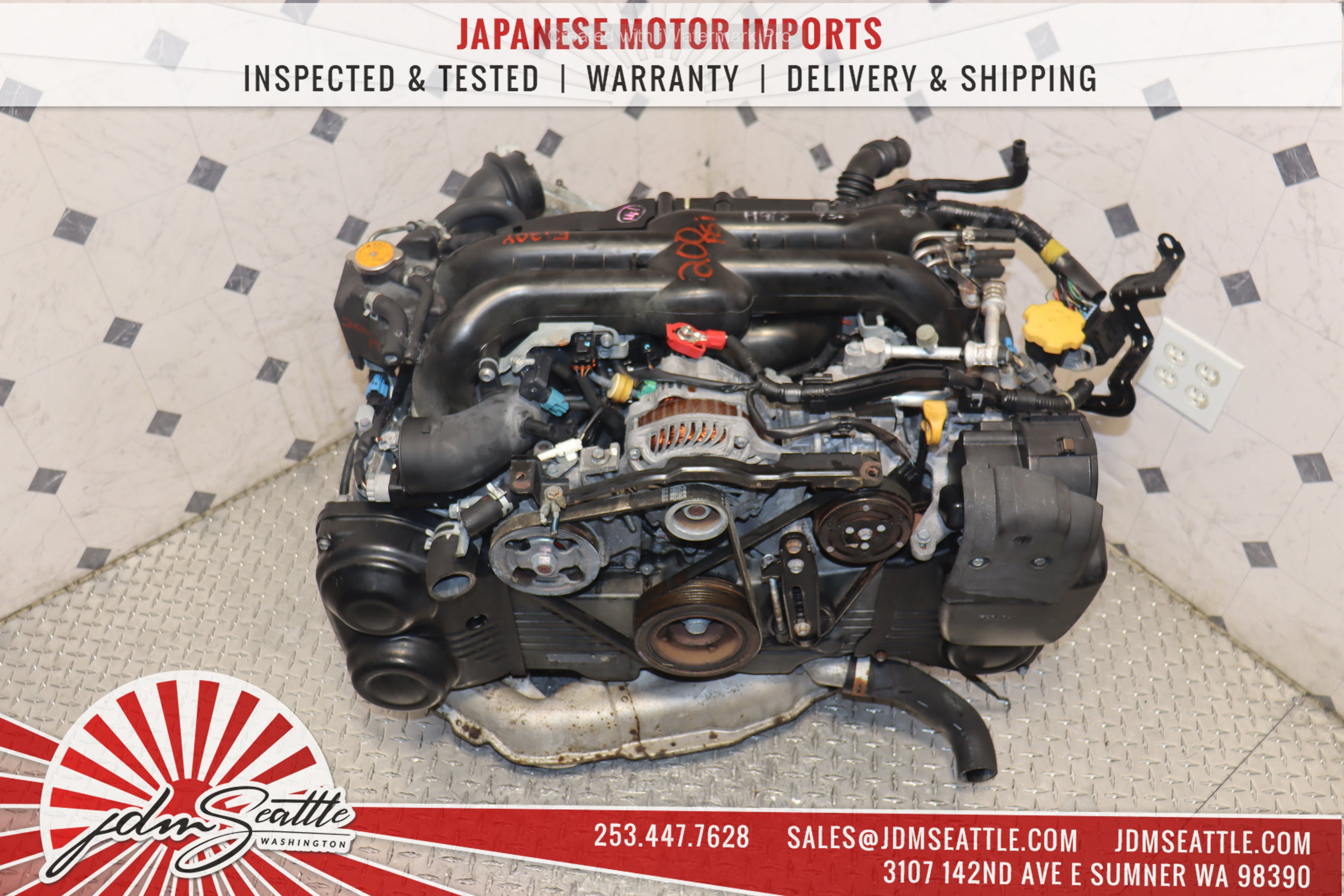 JDM EJ20Y DUAL AVCS 2.0L Engine for 2008-2014 Subaru Impreza WRX & Forester - Direct Replacement for 2.5L EJ255 - Performance Upgrade for Off-Road & Street Racing
