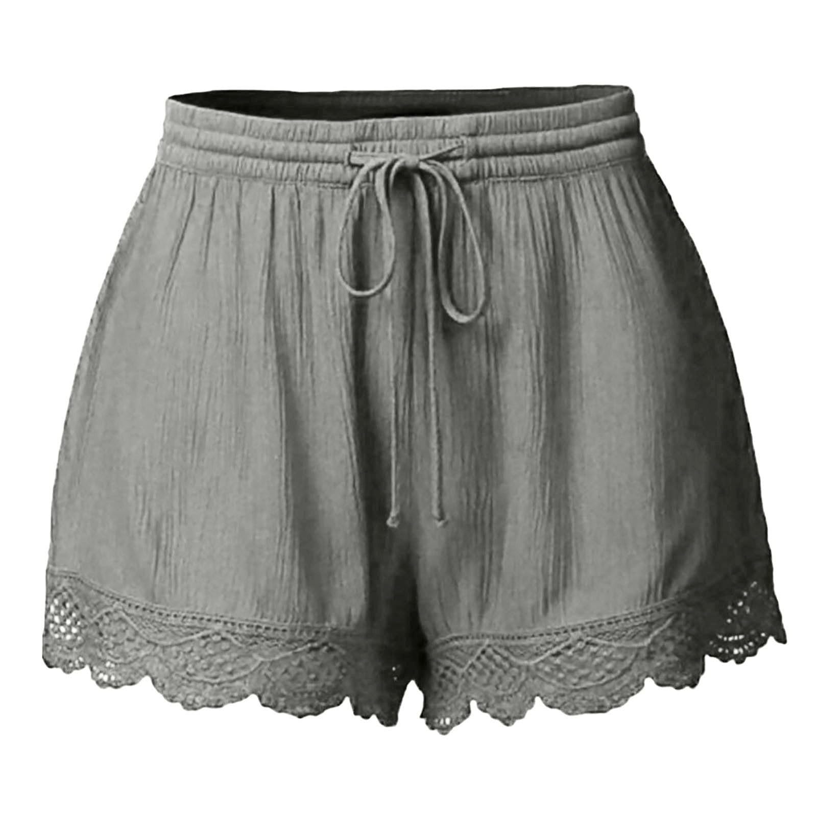 Women's Athletic Shorts with Pockets - Summer Workout & Beach Shorts