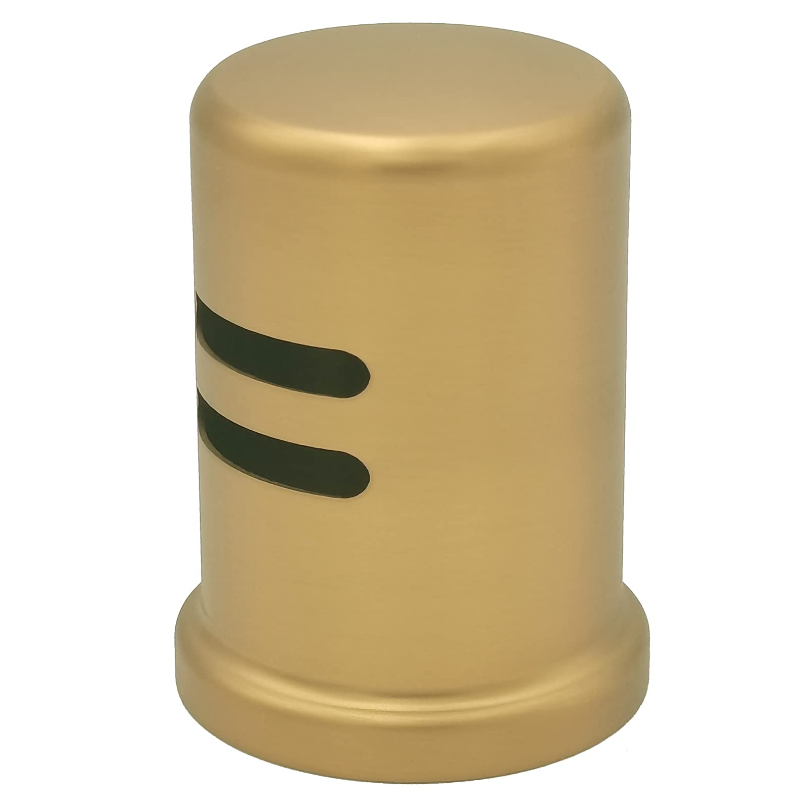 Premium Solid Brass Dishwasher Air Gap Kit with Gold Cover & Matching Escutcheon - Brushed Gold Finish Replacement for Dishwashers | Perfect for Kitchen Renovations & Modern Plumbing Installations