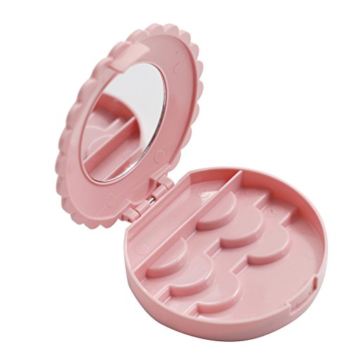 False Eyelash Storage Case - Plastic Makeup Organizer Box with Bow Design for Eyelash Extensions & Cosmetics | Perfect for Travel, Home Vanity & Professional Makeup Artists