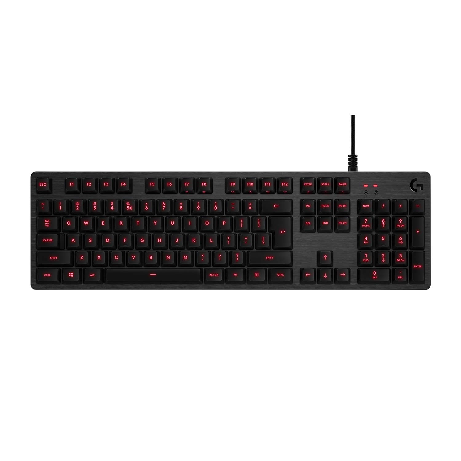 Logitech G413 Carbon Backlit Mechanical Gaming Keyboard with USB Passthrough - Tactile Switches for PC, Mac, PS4, Xbox | Perfect for Esports, Streaming & Office Work